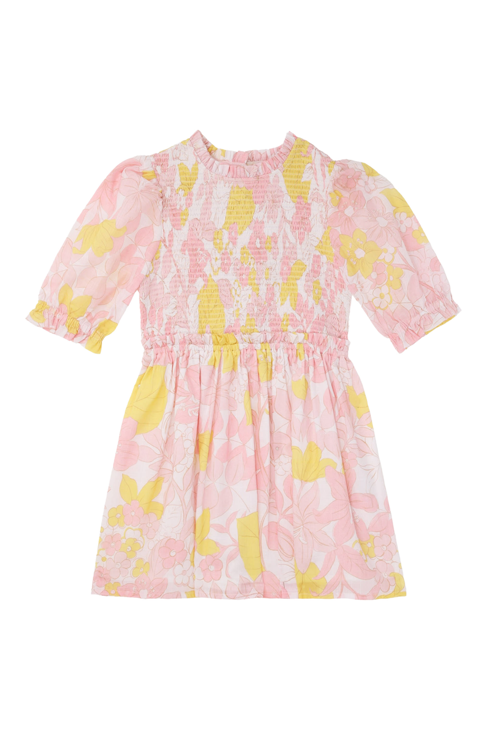 فستان بوب بأكمام منفوخة للأطفال