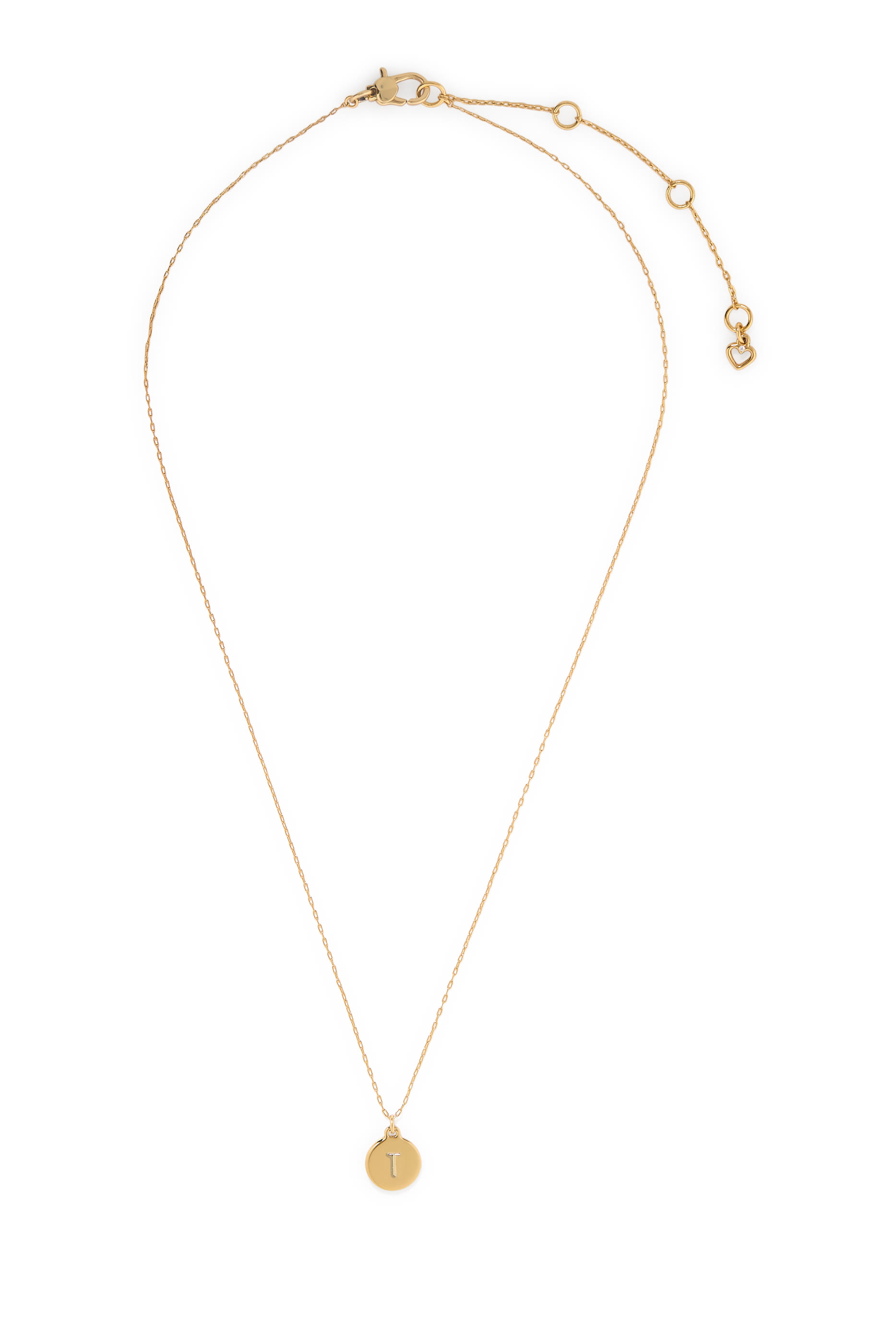 قلادة بدلاية صغيرة بنقشة حرف T