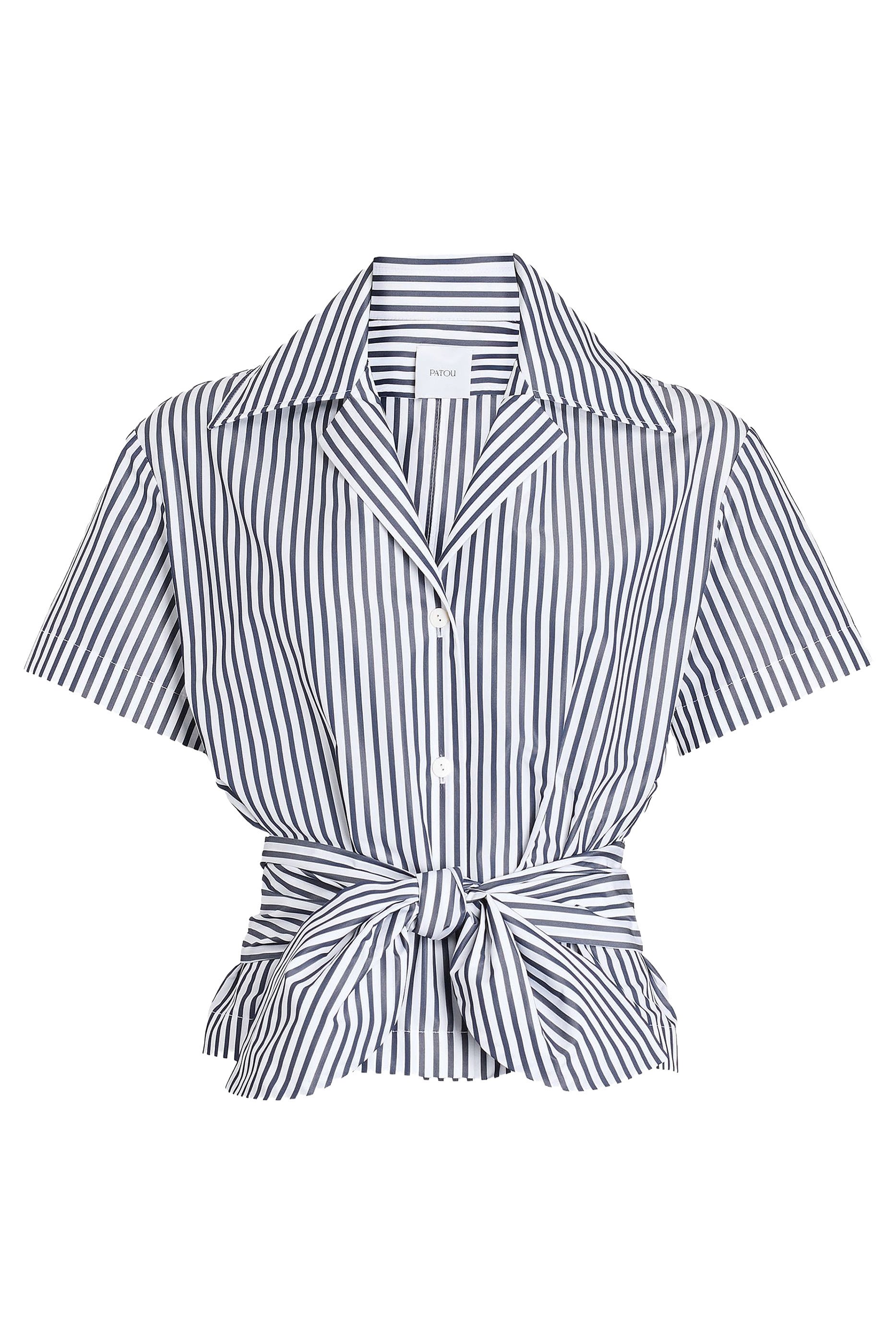 قميص مزين بعقدة فاي معاد تدويره