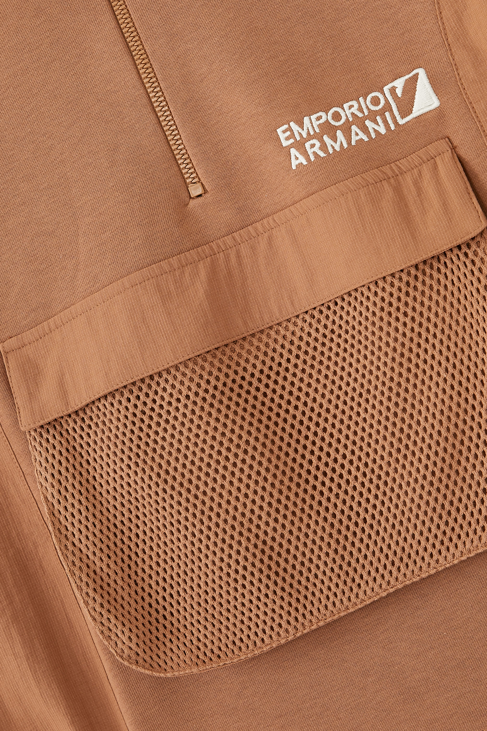 سويت شيرت للأطفال بياقة عالية قماش شبكي