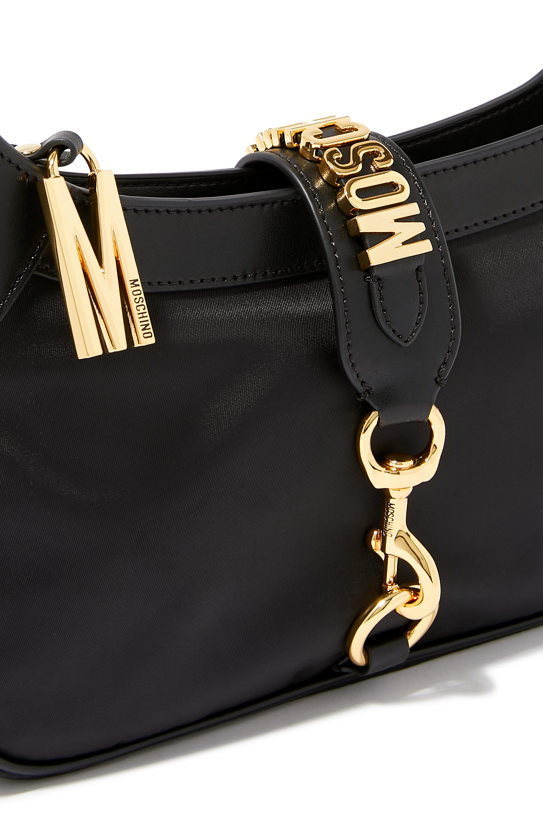 حقيبة هوبو نايلون بشعار الماركة