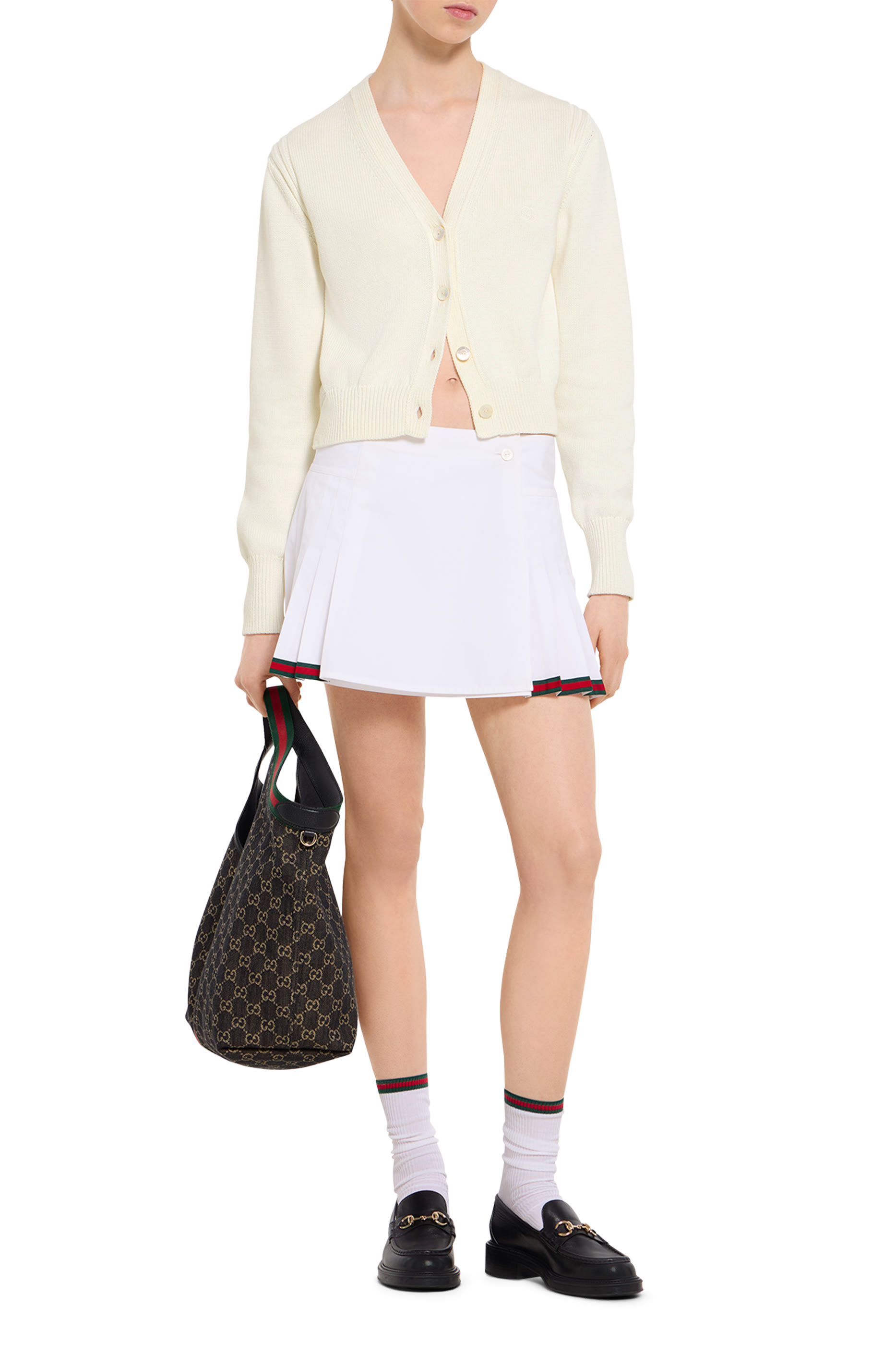 كارديغان مطرز قطن