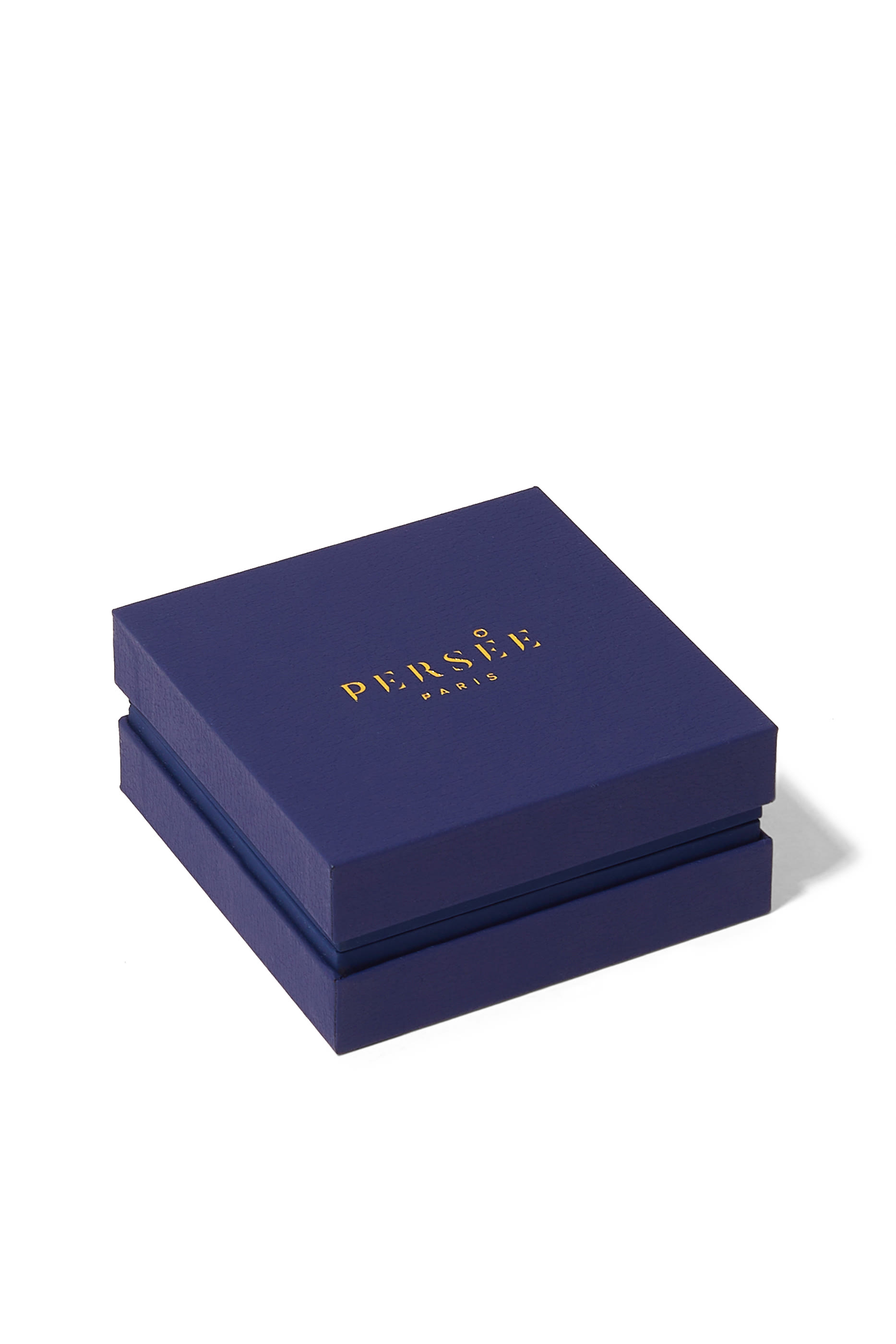 أقراط هاجي صغيرة بحجر كريم منحوت، ذهب أصفر عيار 14وألماس