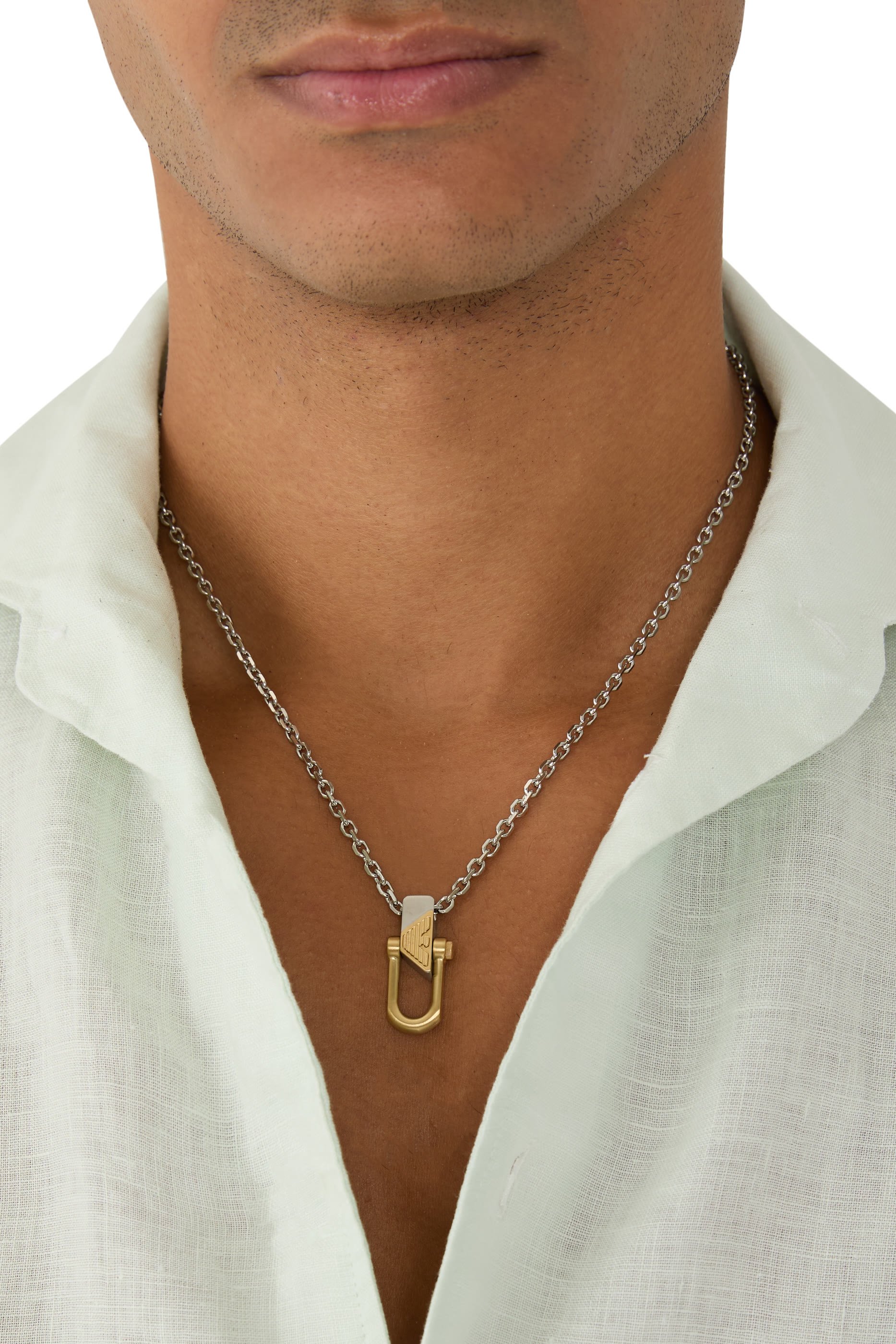 قلادة بدلاية بلونين ستانلس ستيل