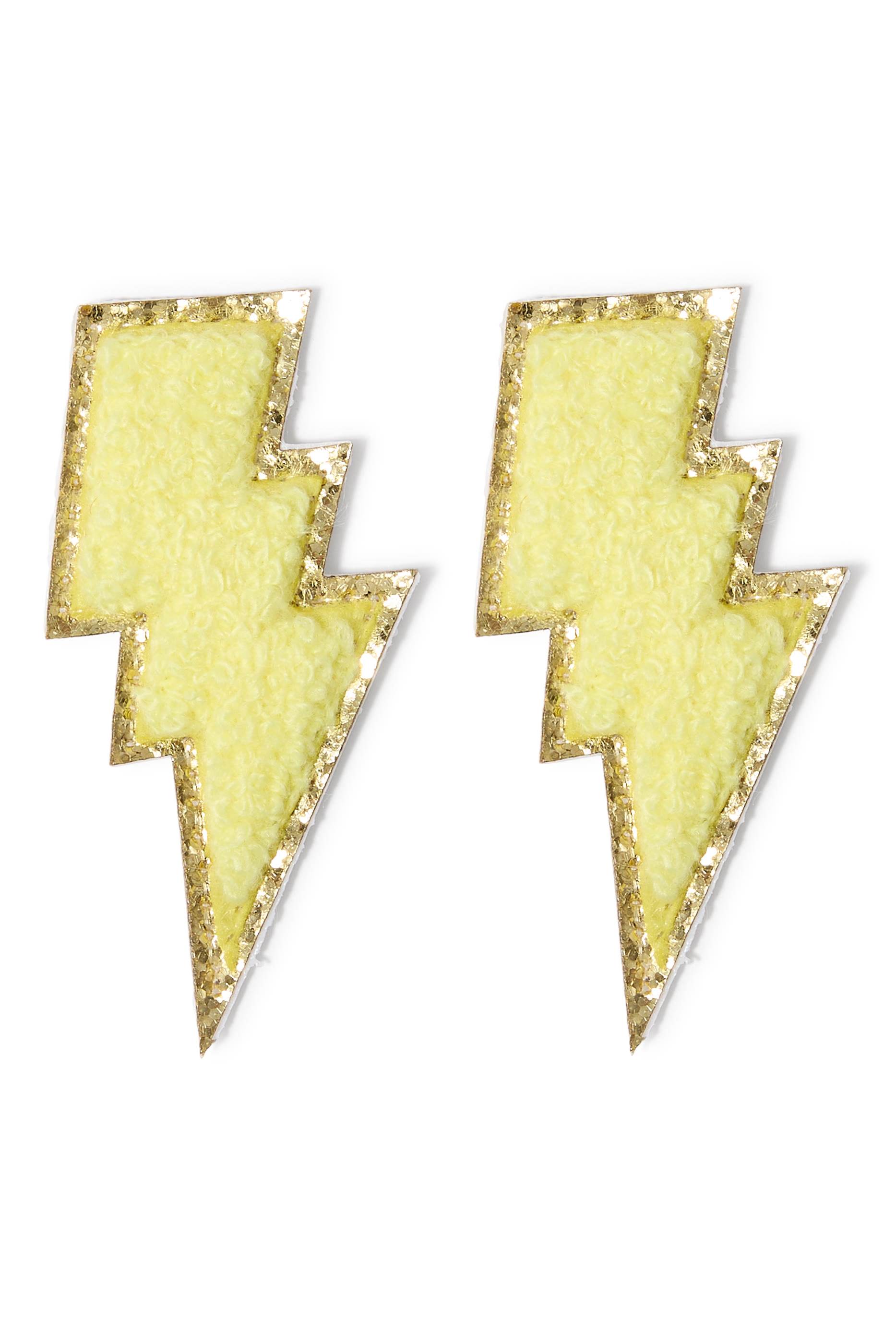 مجموعة رقع بتصميم برق قماش شانيليه للأطفال