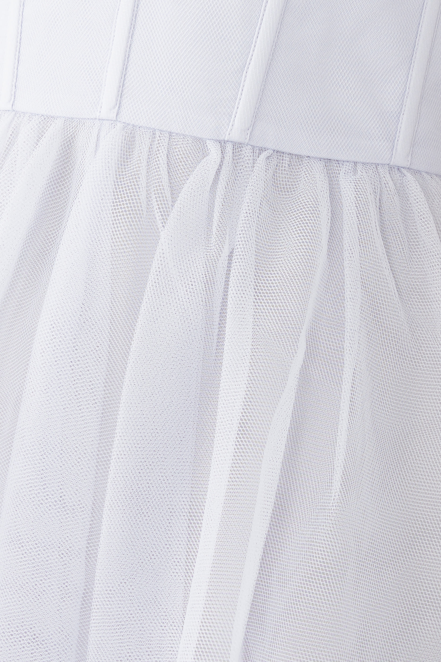 فستان متوسط الطول بمشد تول