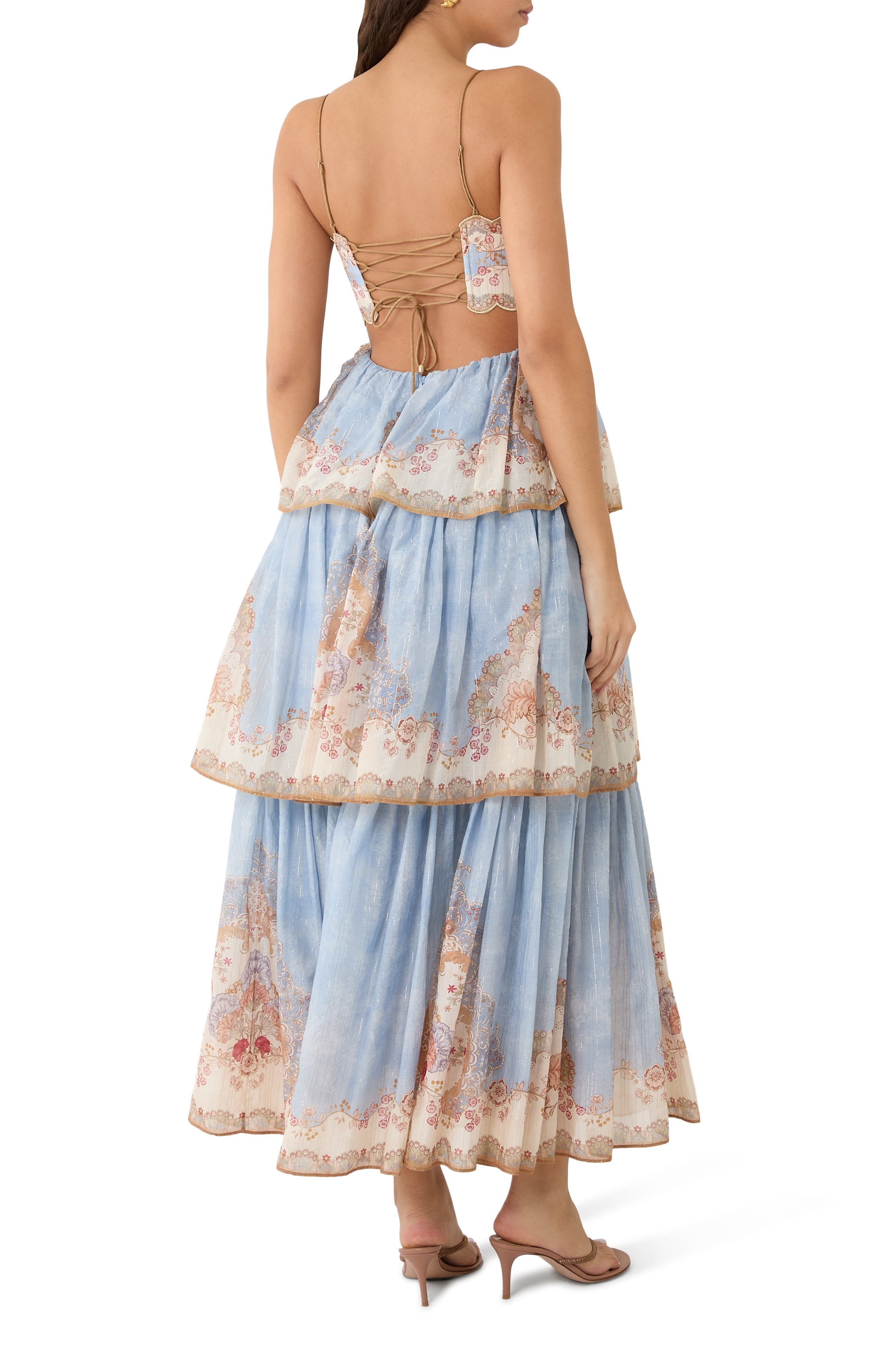 فستان داي لايت طويل بطيات