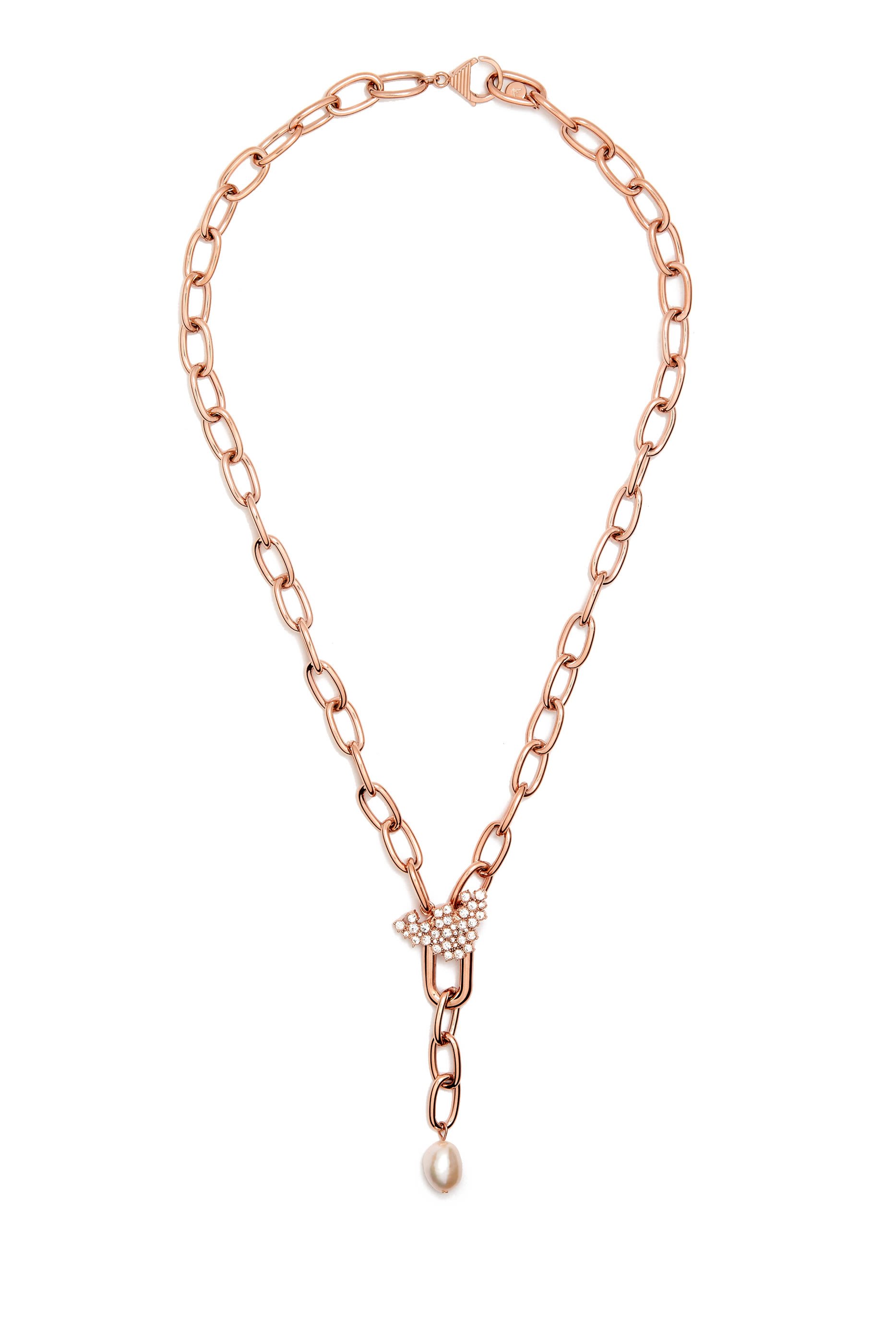 قلادة بتصميم حرف Y مزينة باللؤلؤ