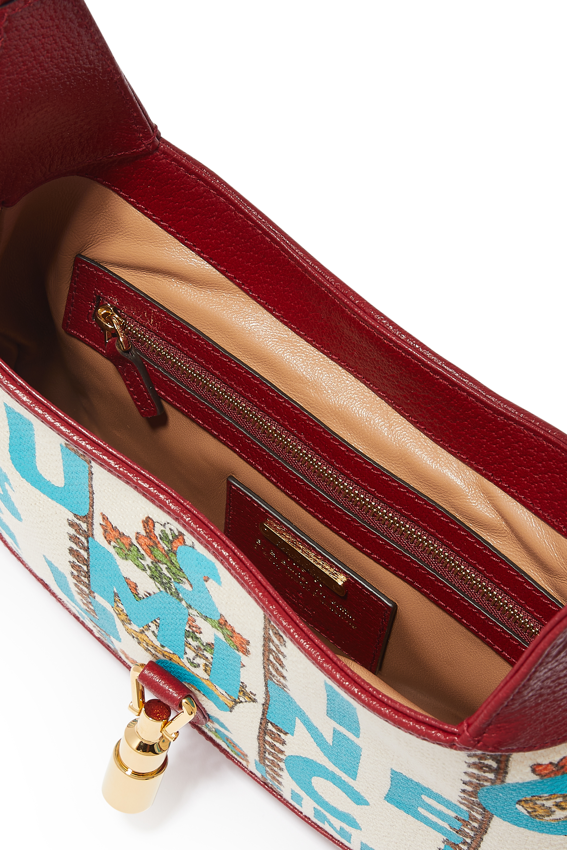 حقيبة جاكي 1961 صغيرة جاكار بلون عاجي من مجموعة Gucci 100