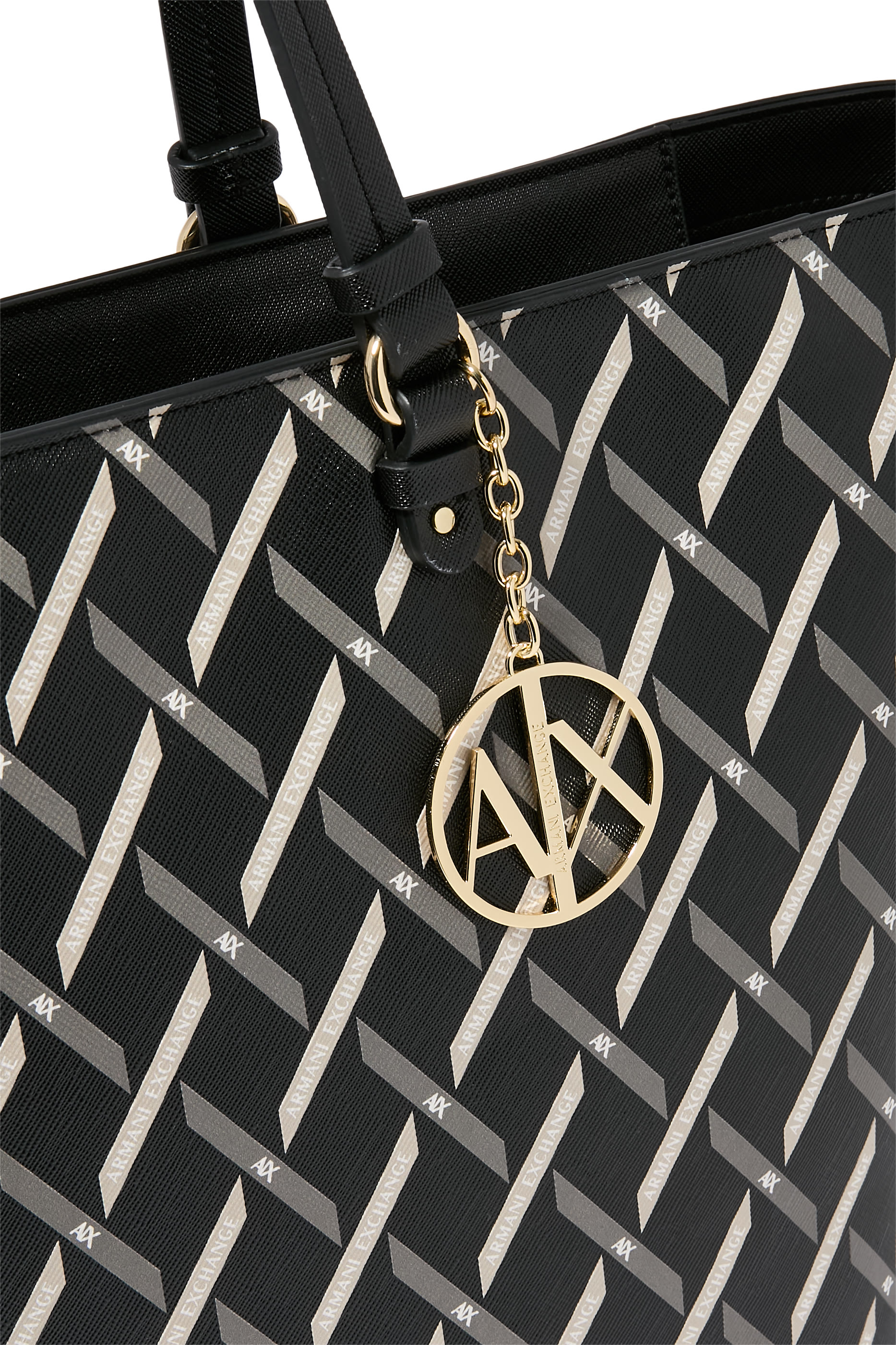 Gynger Square Patterned Lines Tote Bag