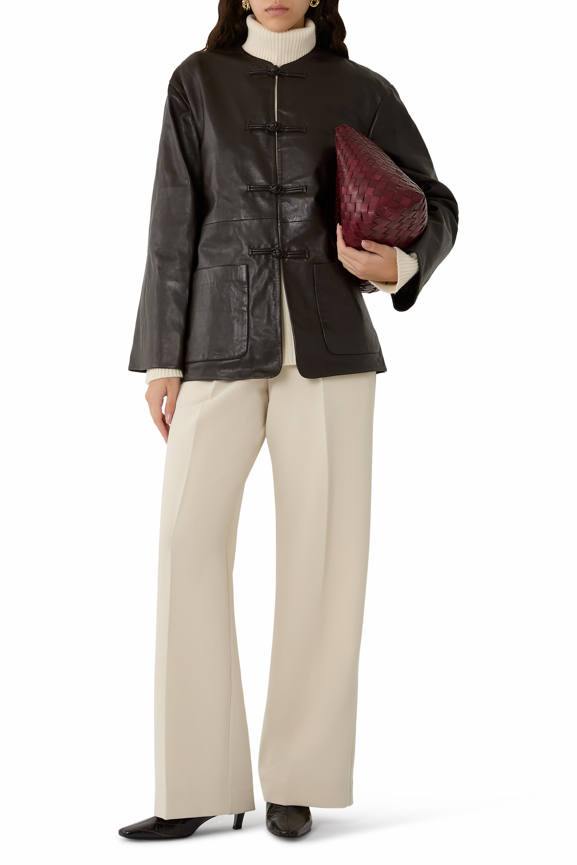 جاكيت ماندرين جلد