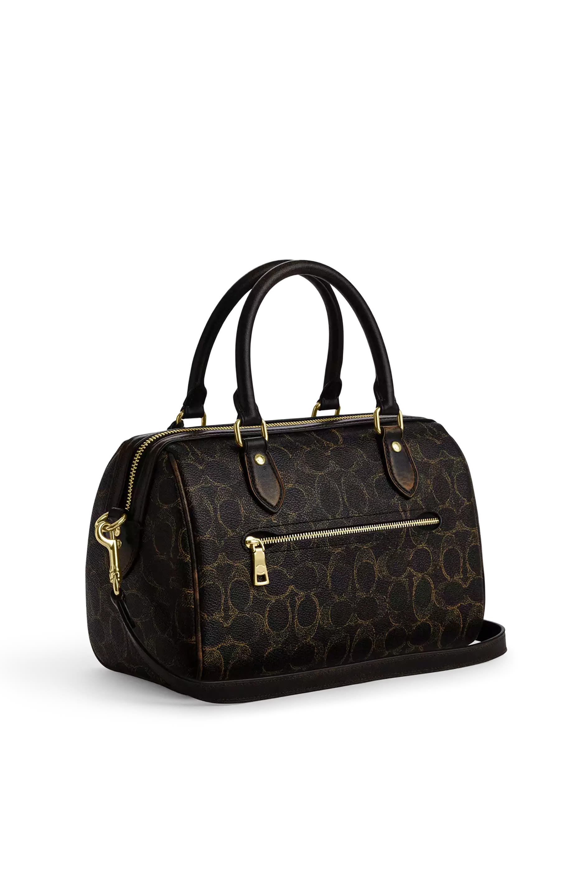 حقيبة روان ساتشيل قنب بشعار الماركة مزينة بحلية