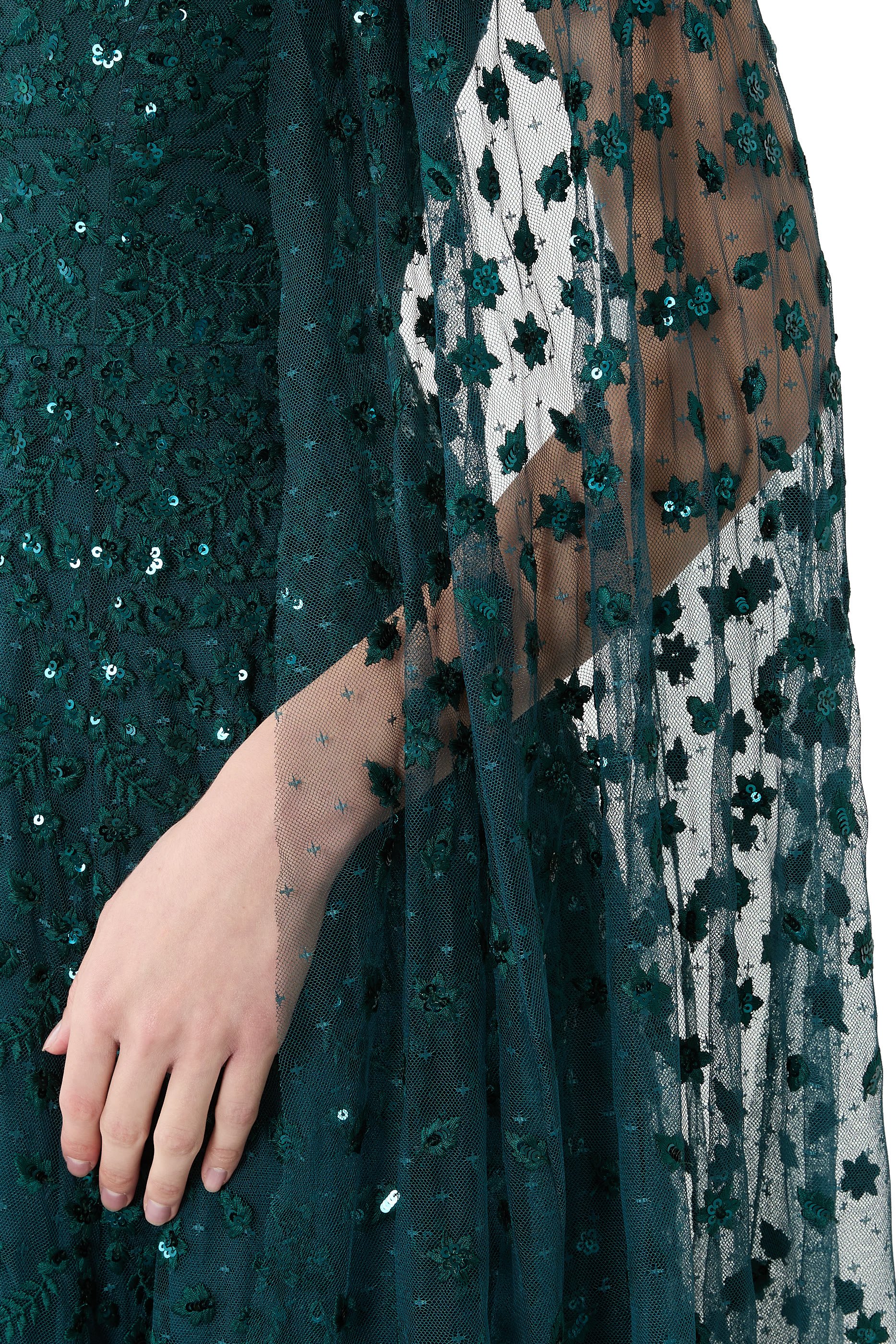 فستان سهرة كلوفر بكاب وقصة بطول الكاحل