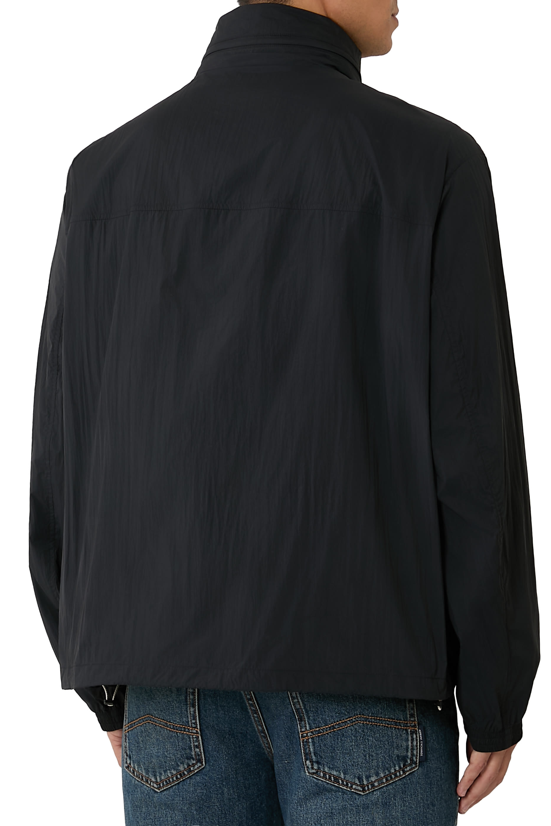 جاكيت فضفاض نايلون معالج