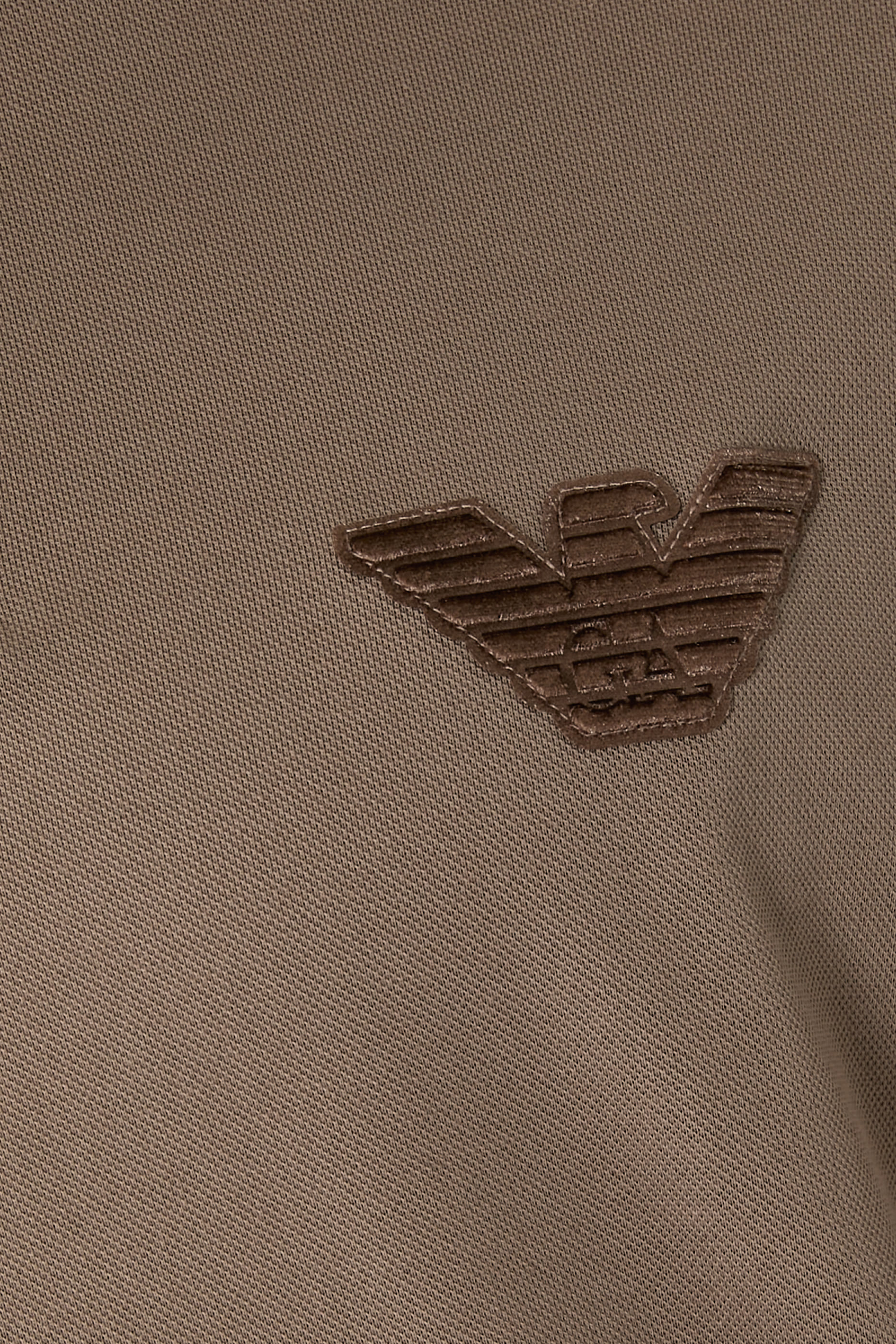 Eagle Patch Piqué Jersey Polo Shirt