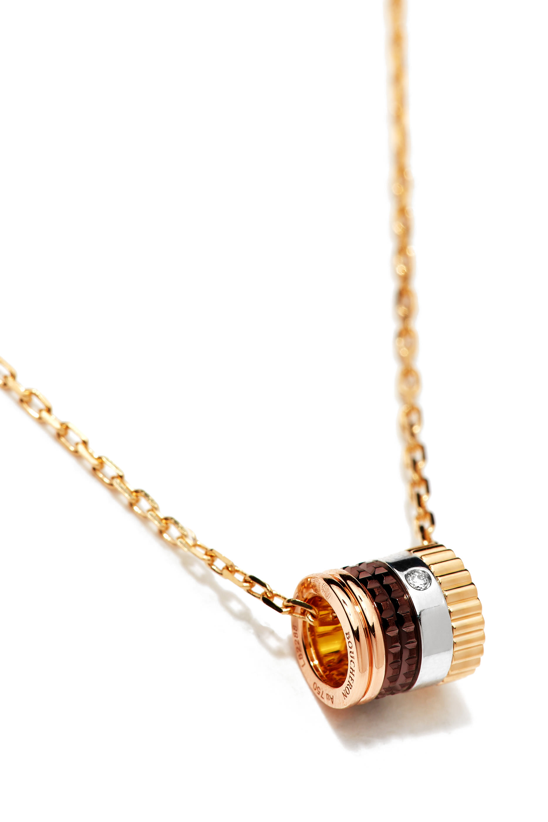 قلادة كاتر كلاسيك صغيرة بدلاية خواتم