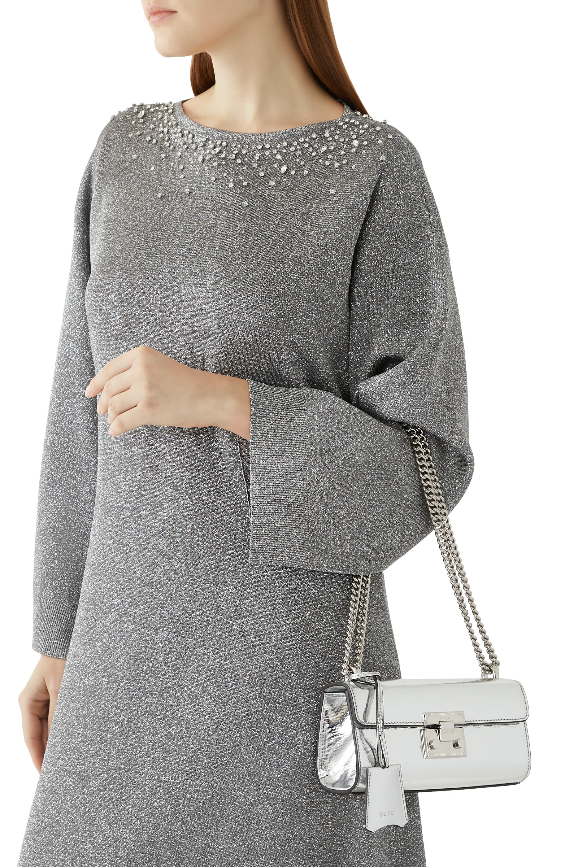 حقيبة يد بقفل