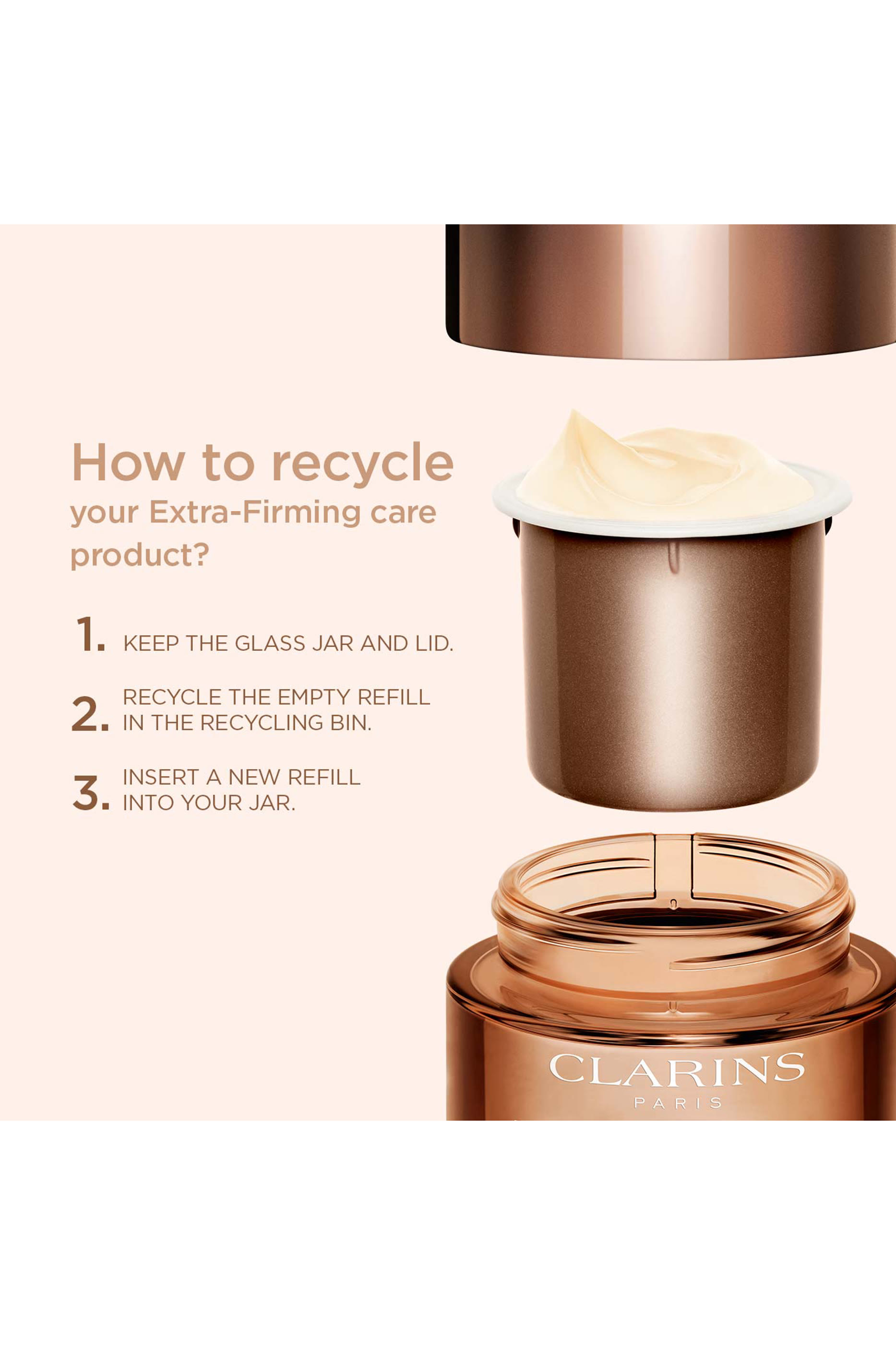 عبوة إعادة ملء كريم ليلي إكسترا فيرمينج لجميع أنواع البشرة