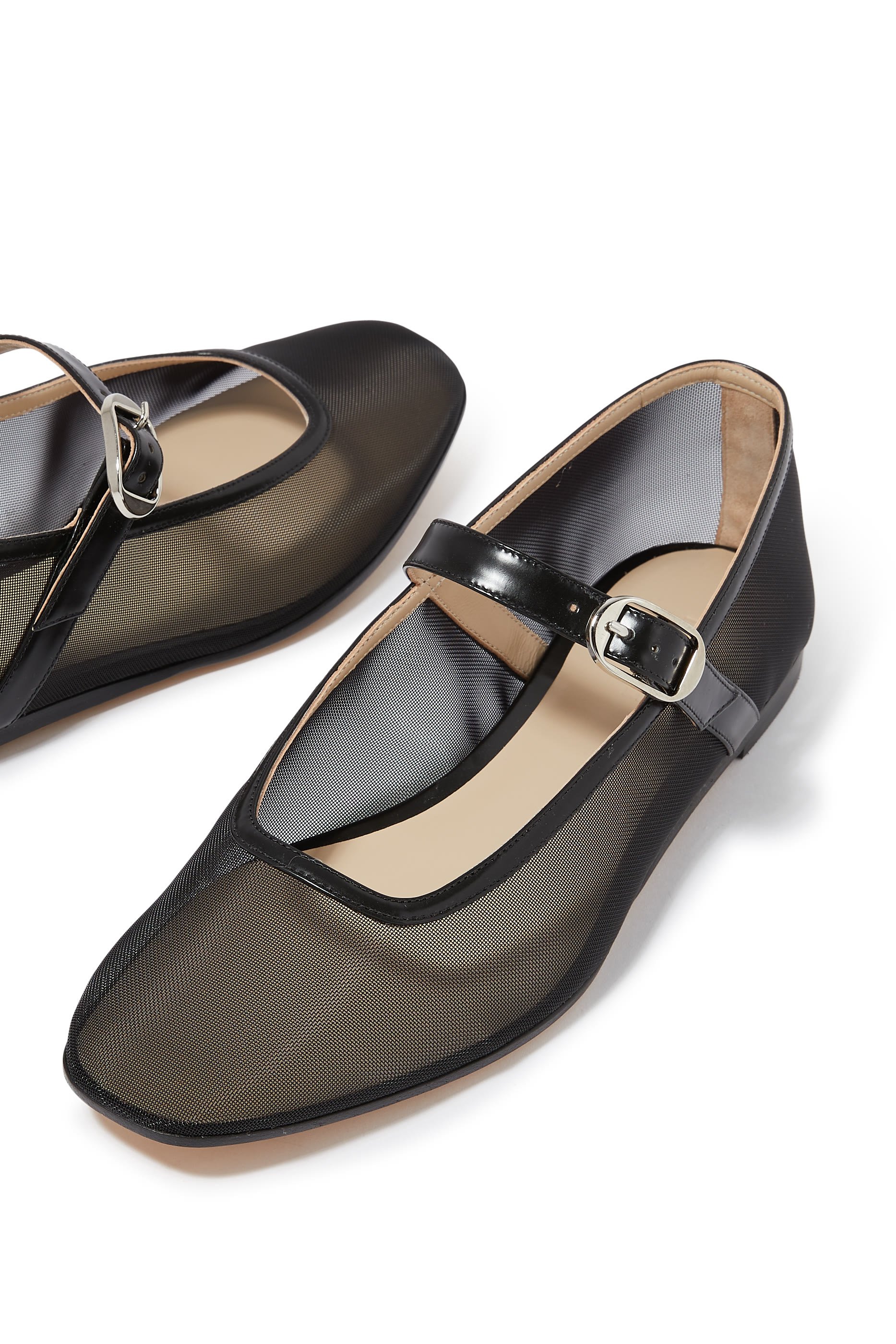 حذاء بالرينا ماري جين قماش شبكي