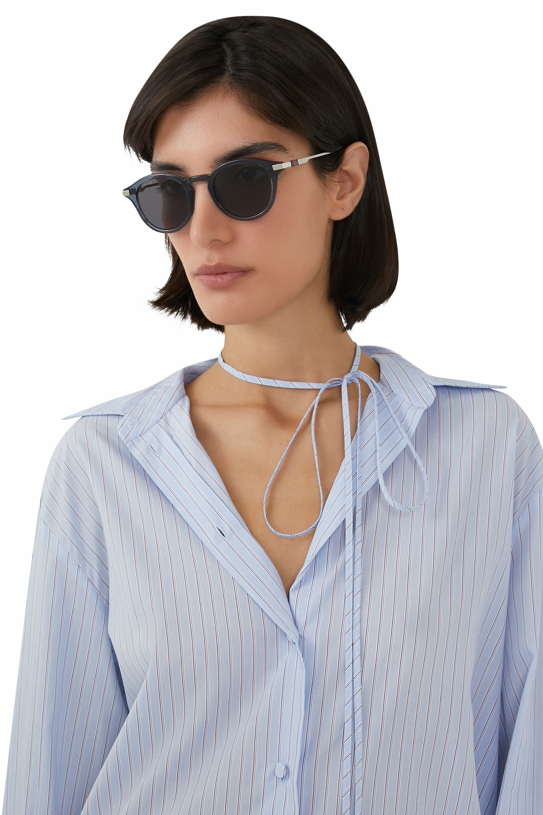 نظارة شمسية بإطار دائري