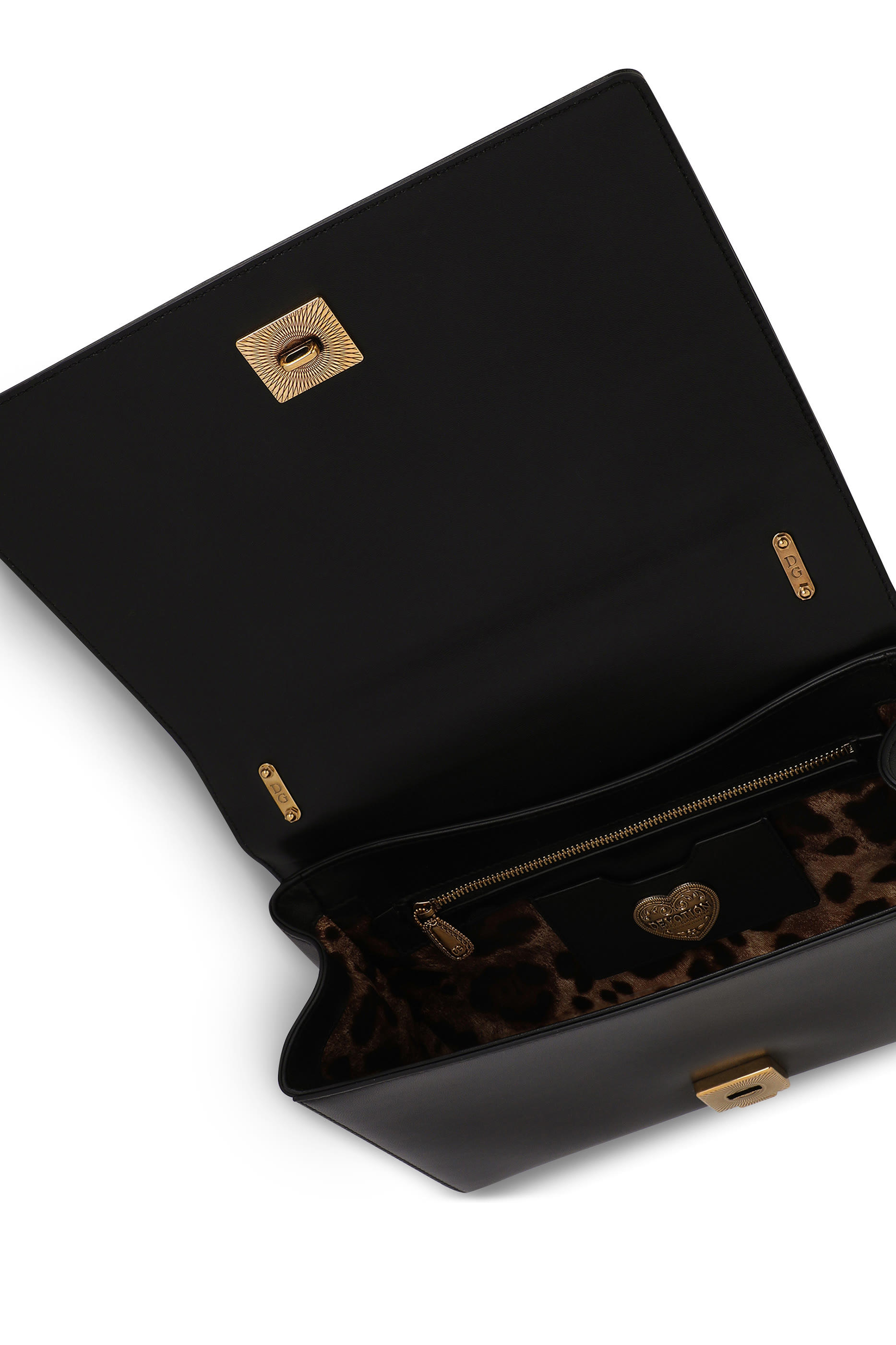 حقيبة ديفوشن كبيرة بتصميم مبطن جلد نابا لامع