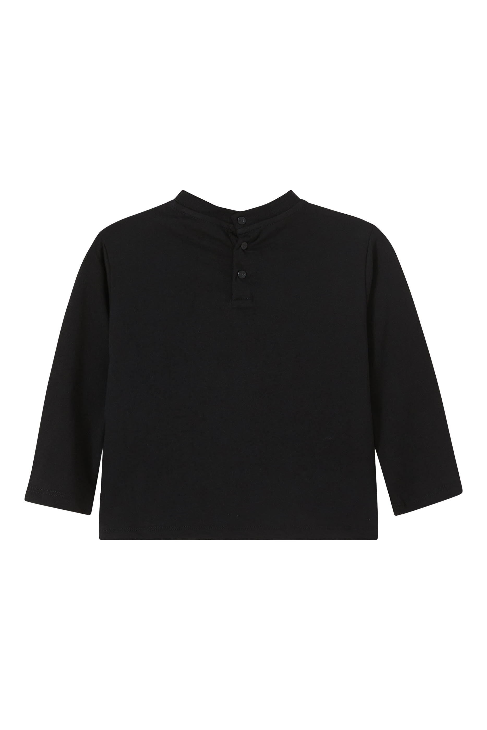 تيشيرت بشعار الماركة بحجم كبير جرسيه للأطفال