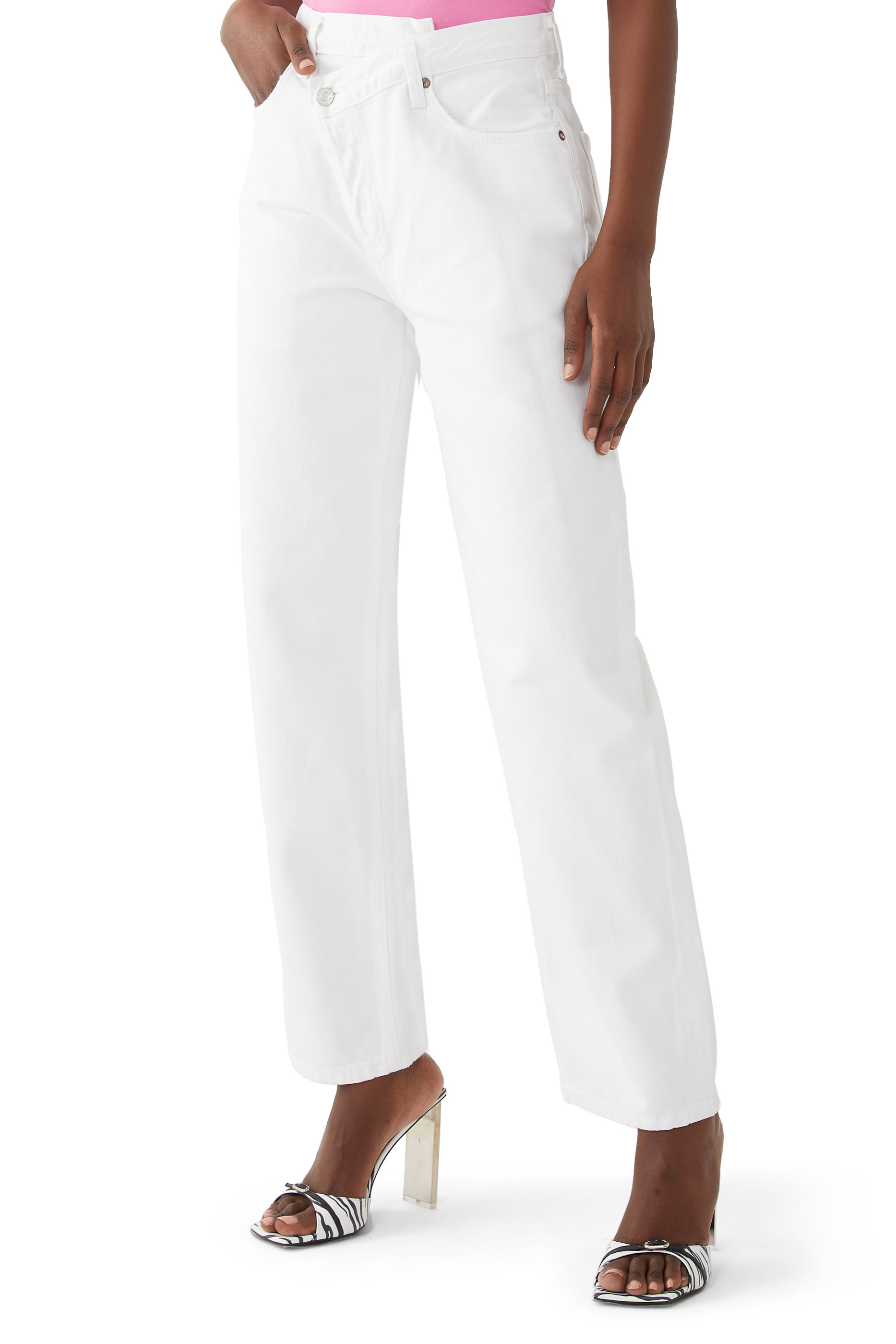 بنطال جينزكريس كروس