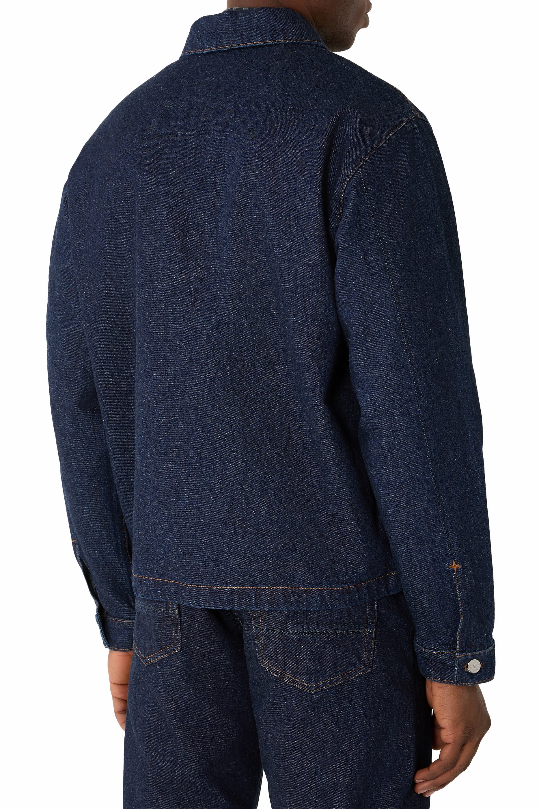 جاكيت بصف أزرار بتصميم مبطن