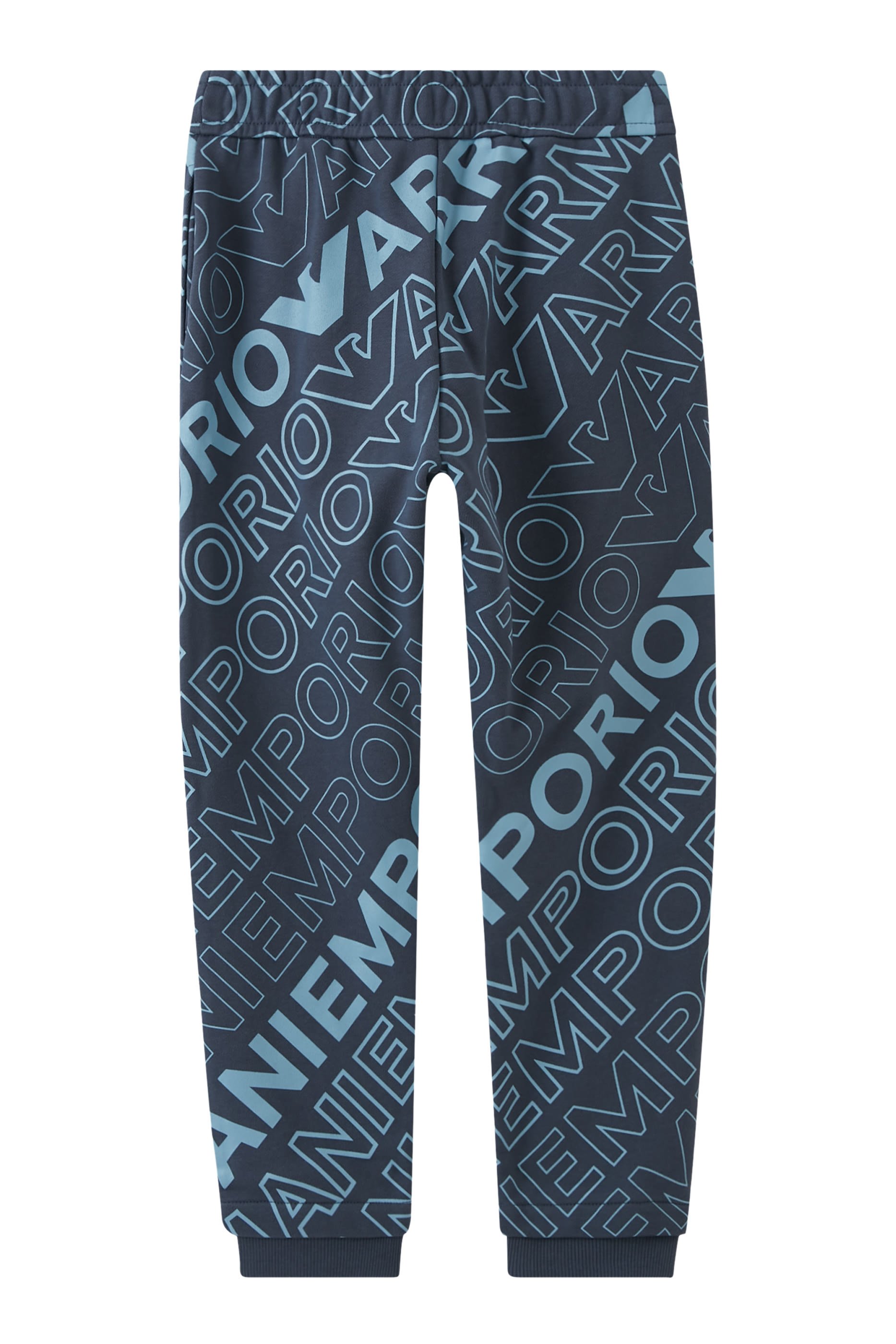 بنطال رياضي برباط تضييق وشعار الماركة للأطفال