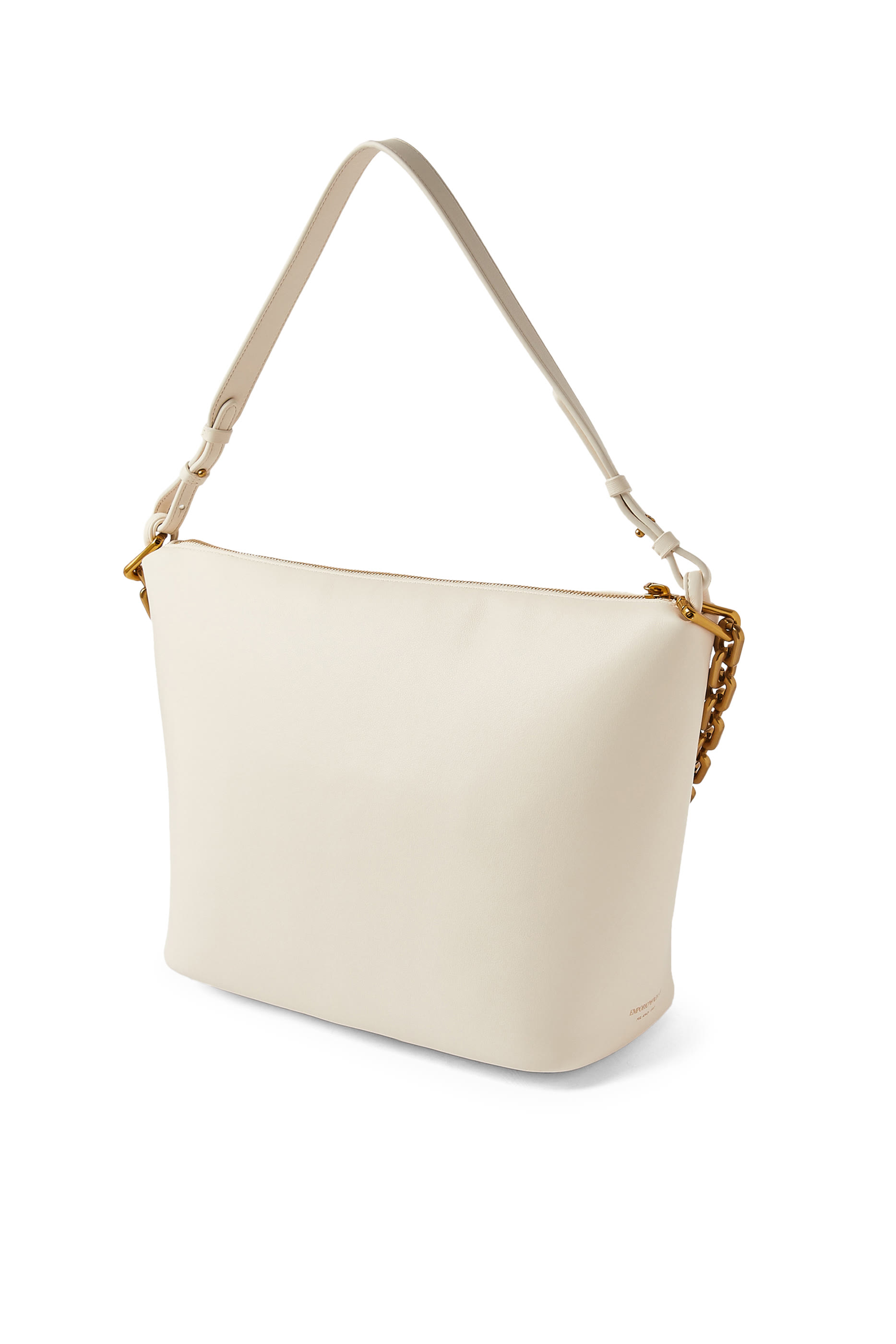 حقيبة هوبو متوسطة بسلسلة جلد