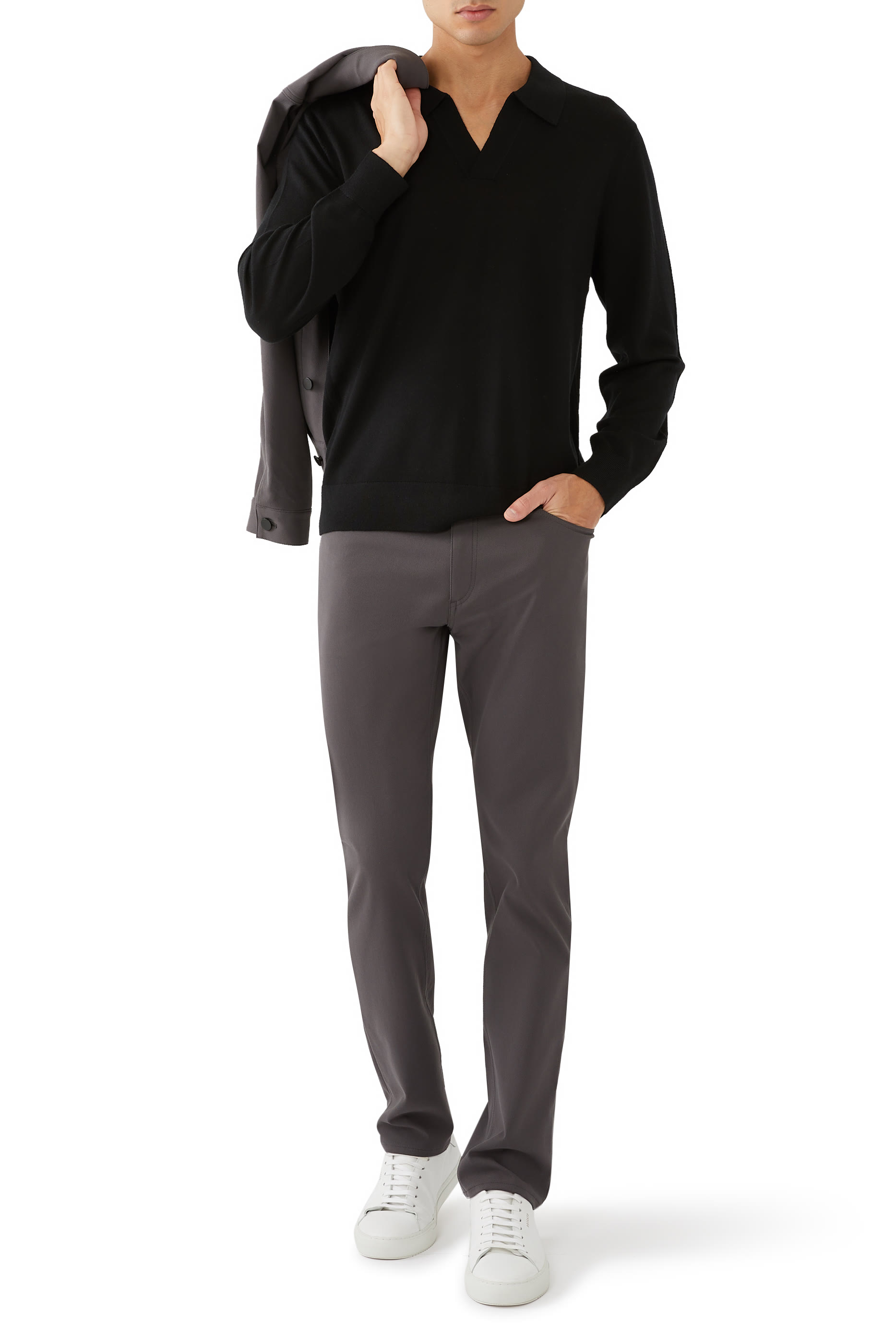 قميص بولو بريودي بأكمام طويلة