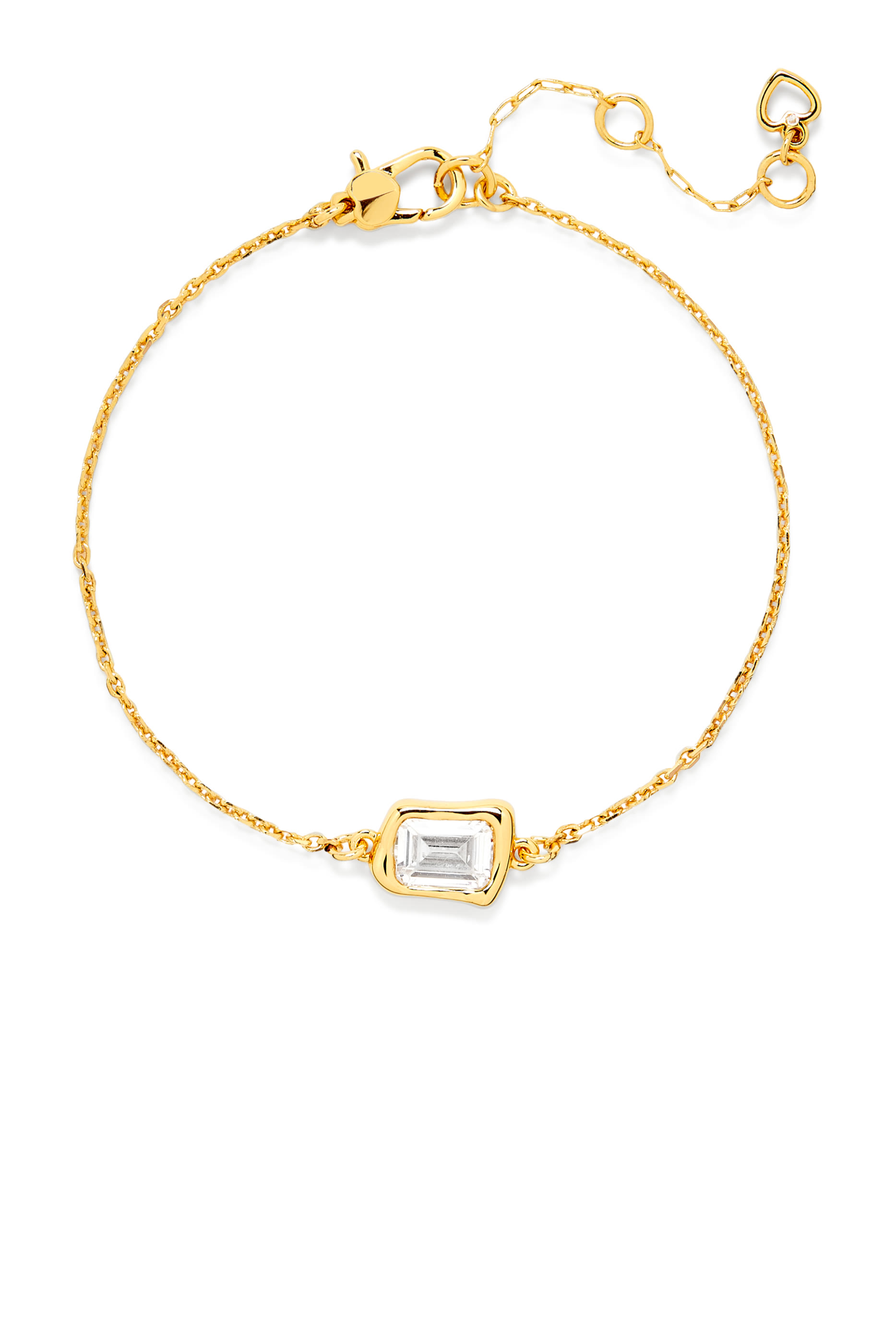 سوار مولتن بحجر زجاجي بتصميم سوليتير