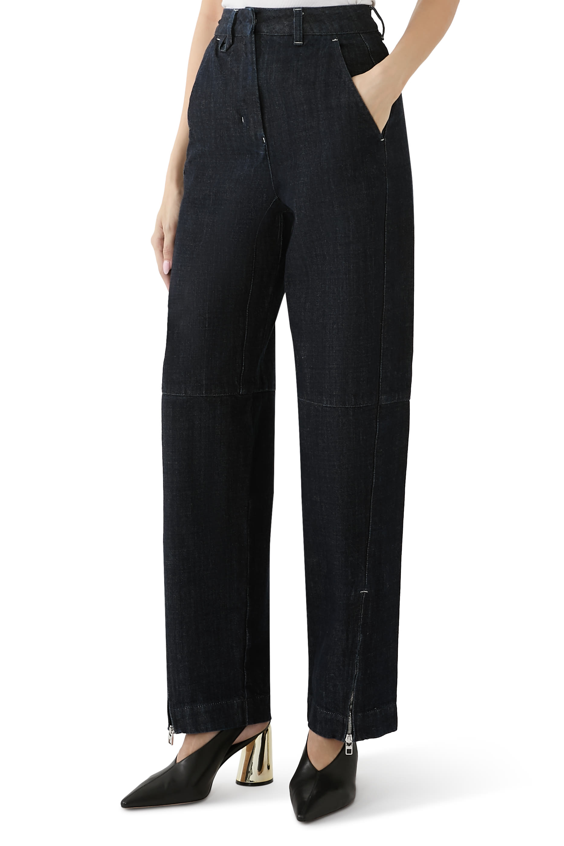 بنطال كارجو دي-نيم دنيم