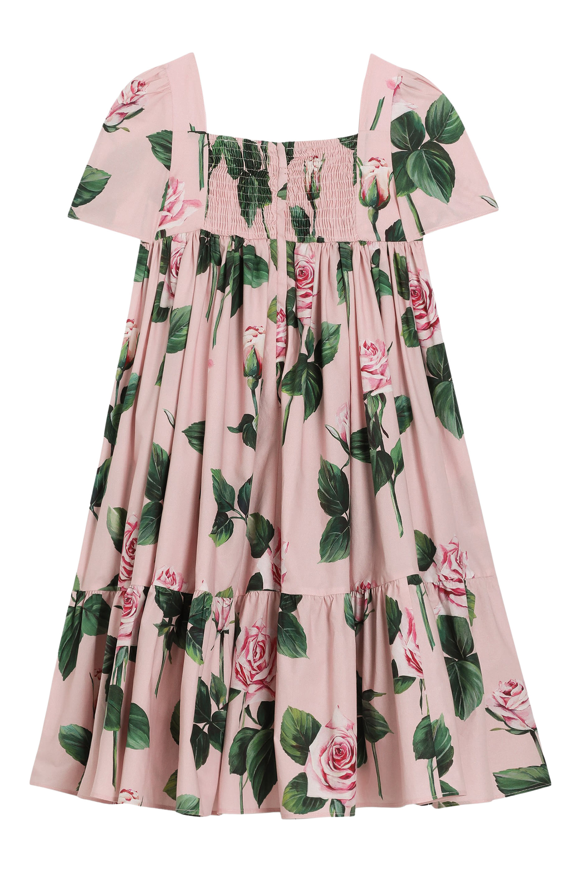 فستان بنقشة ورد بوبلين للأطفال