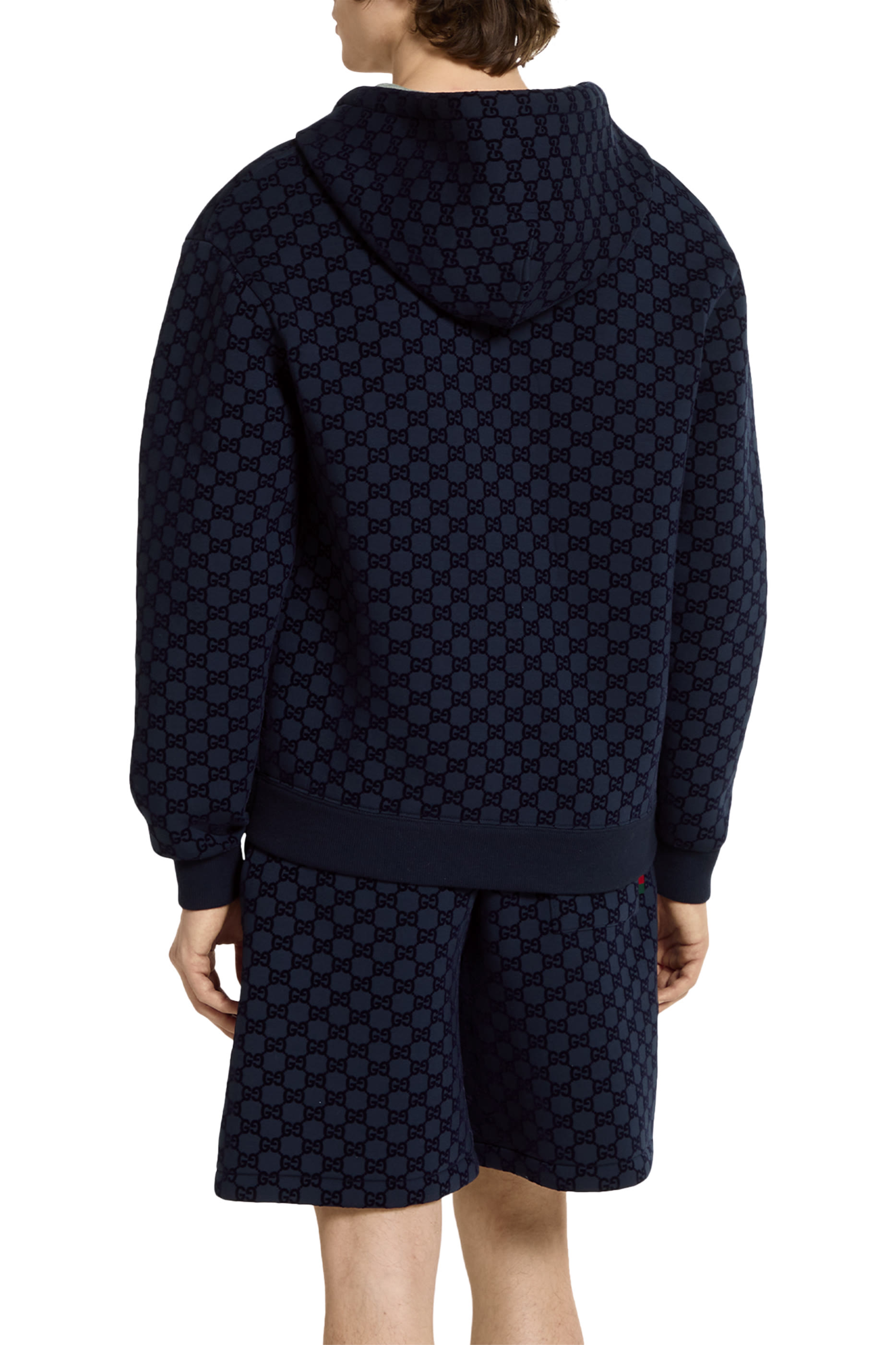 جاكيت بنقشة وسحاب جيرسيه فيسكوز مزدوج