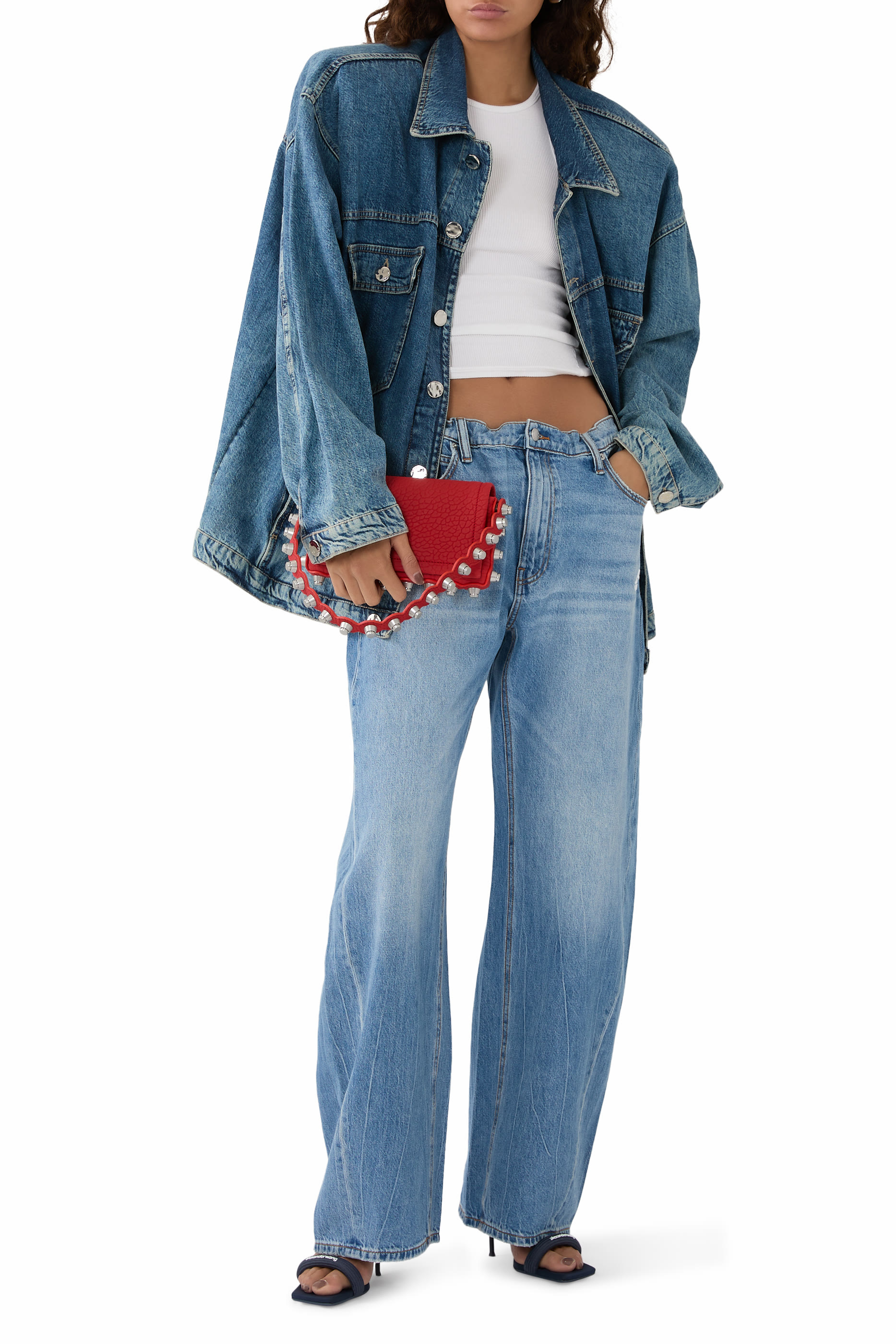 بنطال رياضي ريجين بخمسة جيوب دنيم