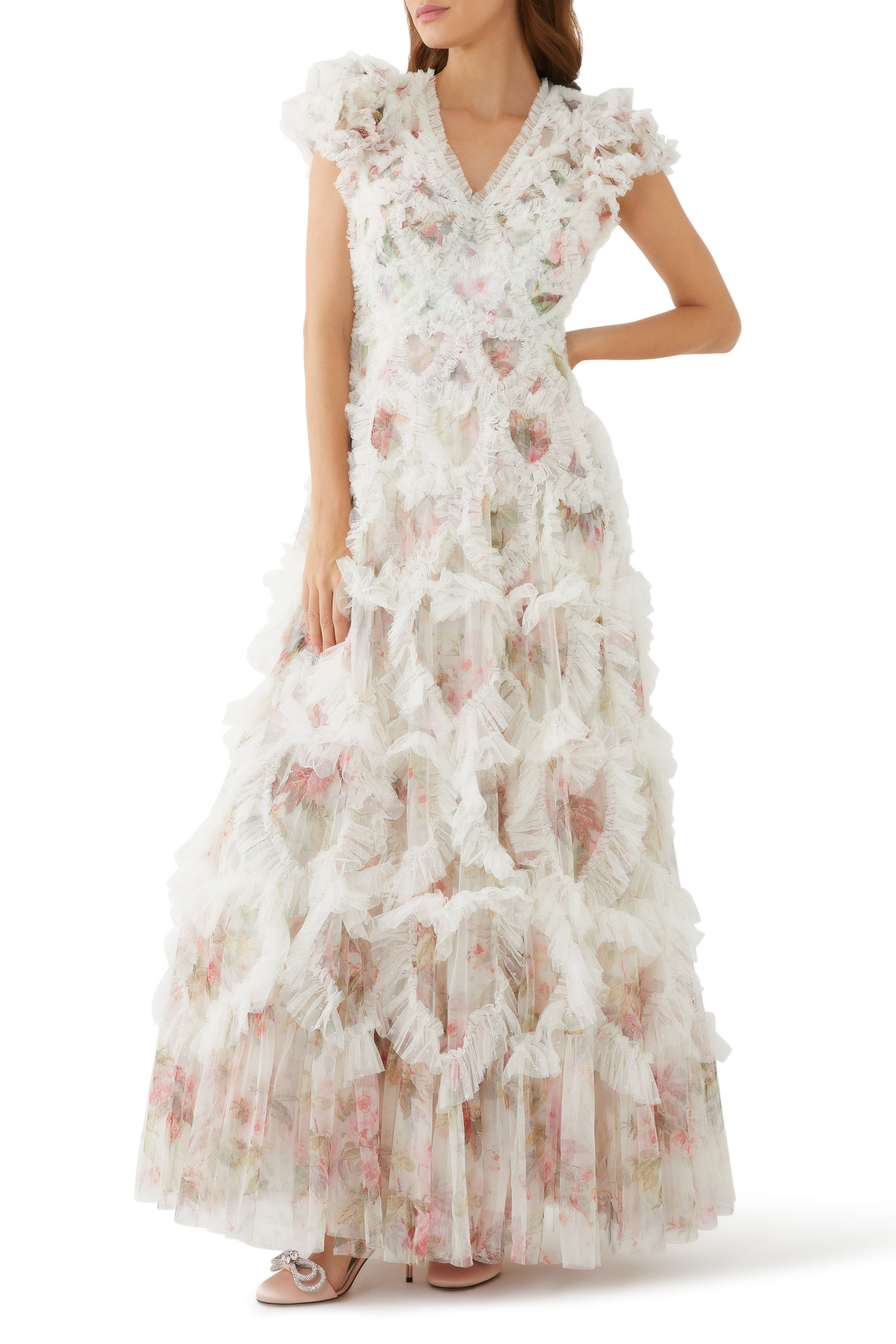  Paradise Garden Amorette V-Neck Gown