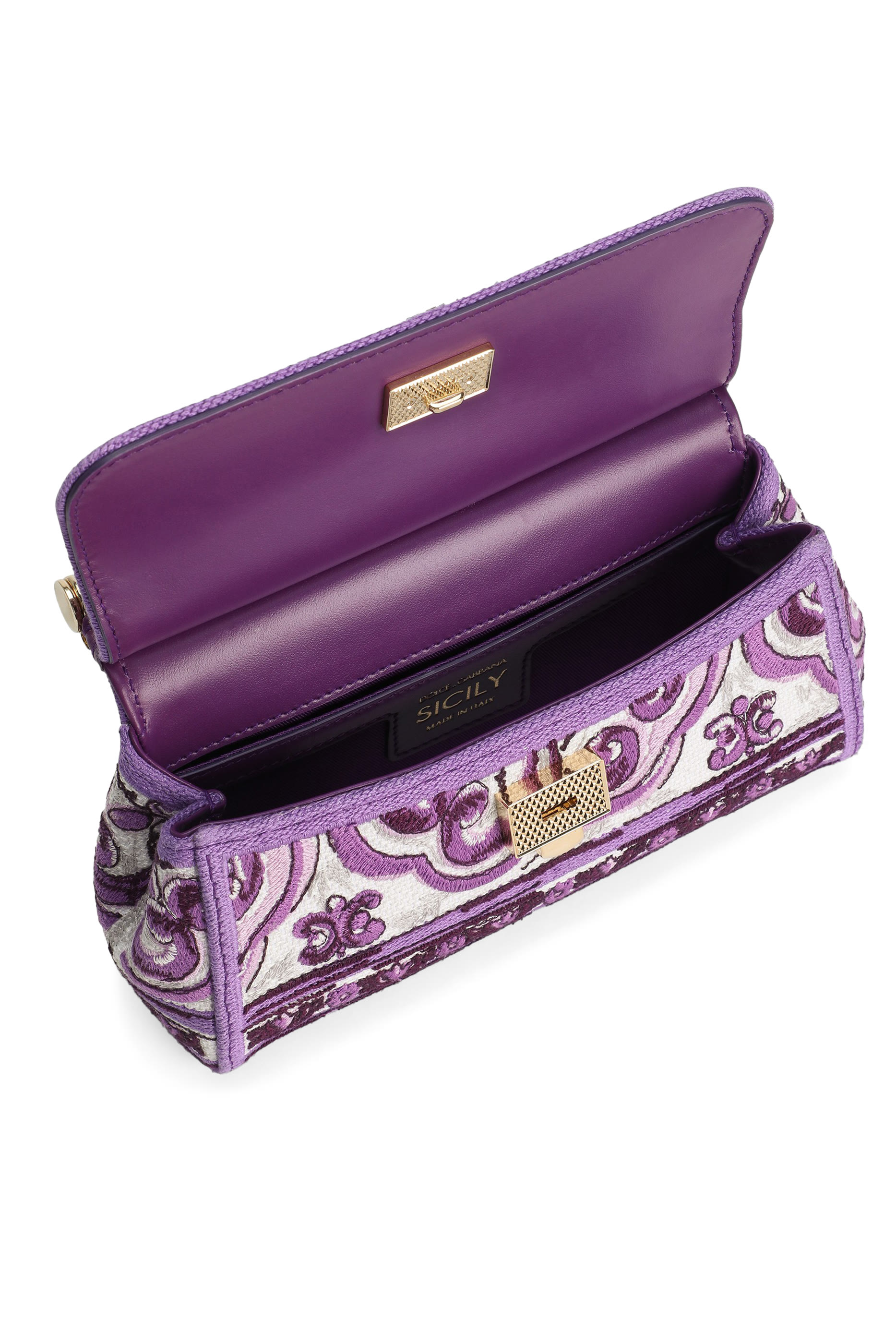 حقيبة يد سيسيلي صغيرة بتطريز مايوليكا