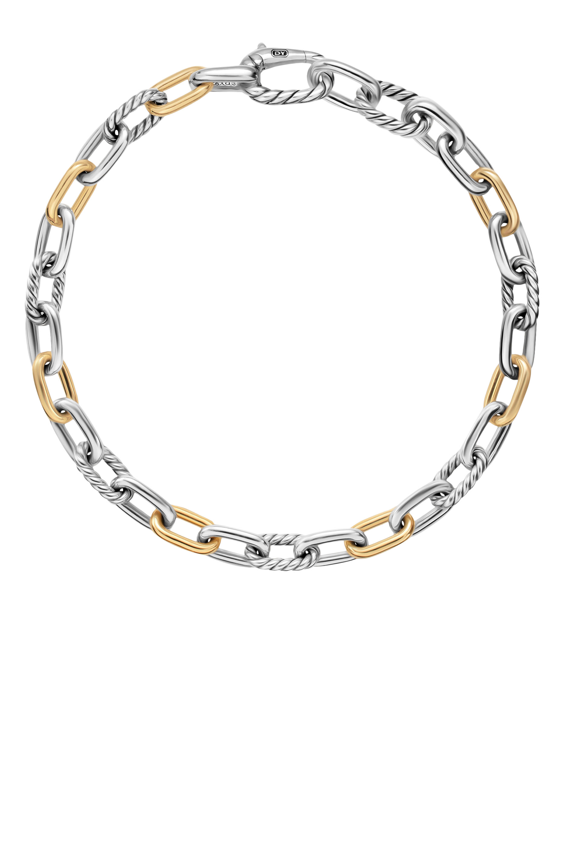DY Madison&reg; Chain Bracelet, 18k Yellow Gold & Sterling Silver