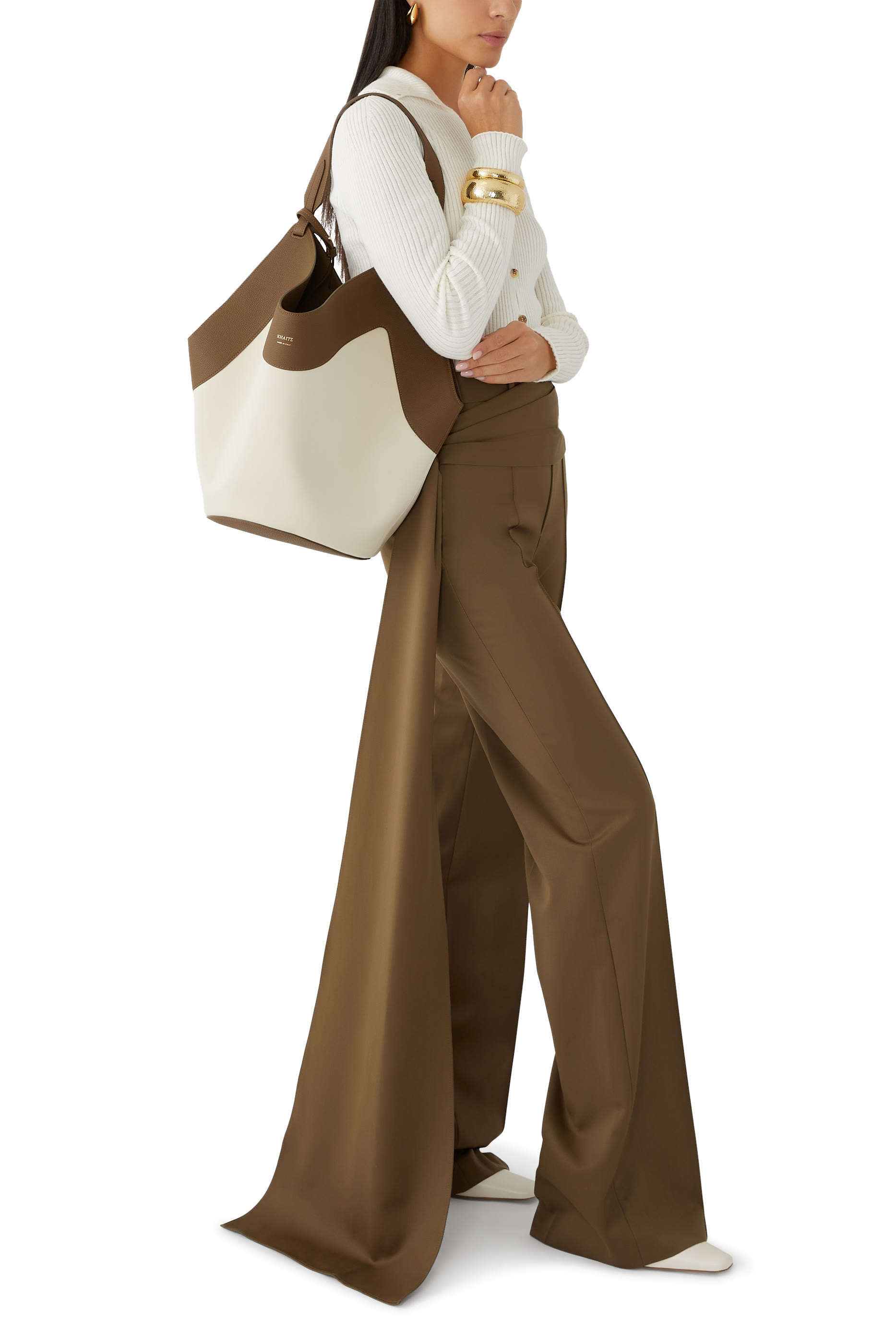 حقيبة يد لوتس متوسطة