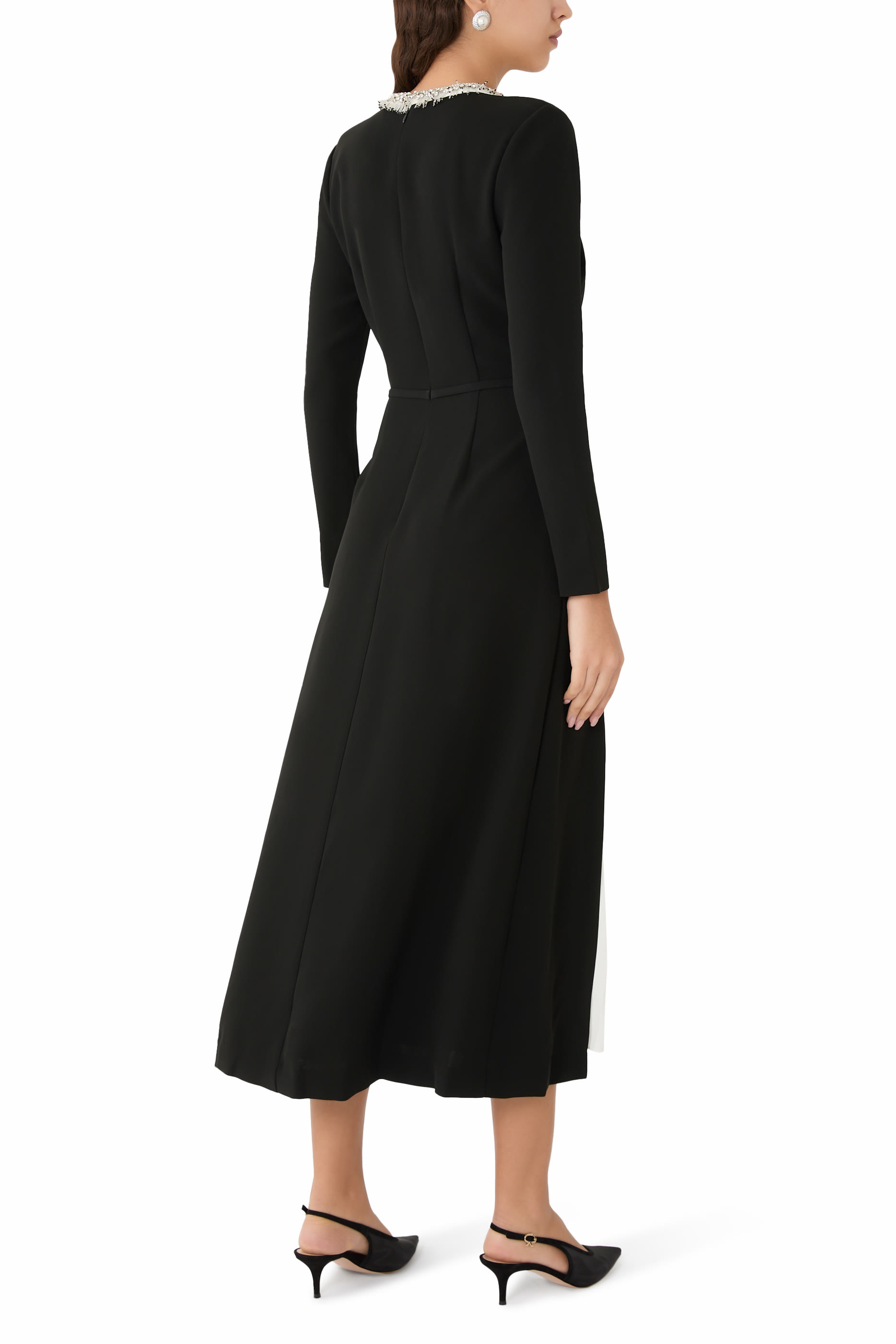 فستان إسثر مزين متوسط الطول