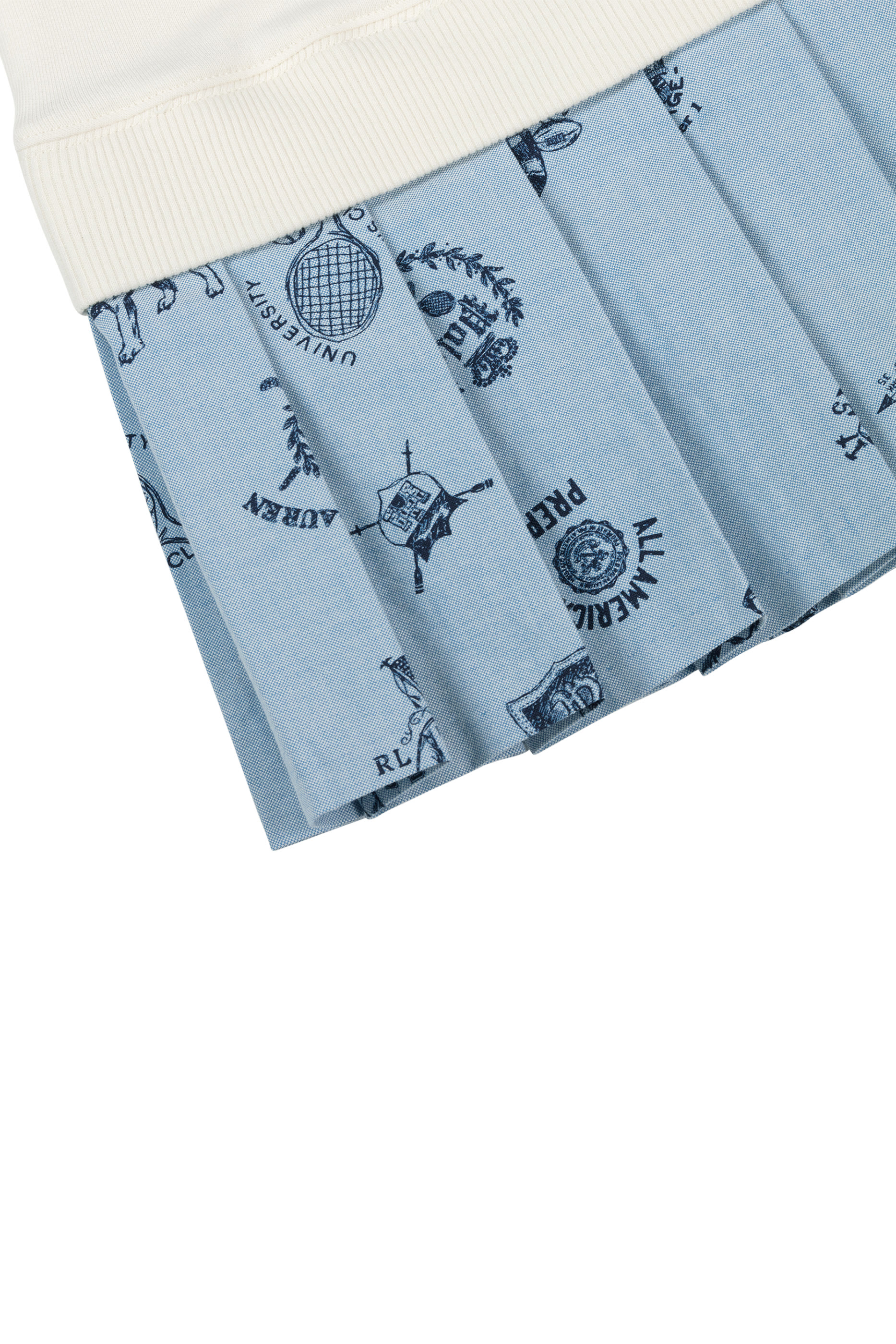 فستان بربع سحاب وتنورة بنقشة تيري للأطفال