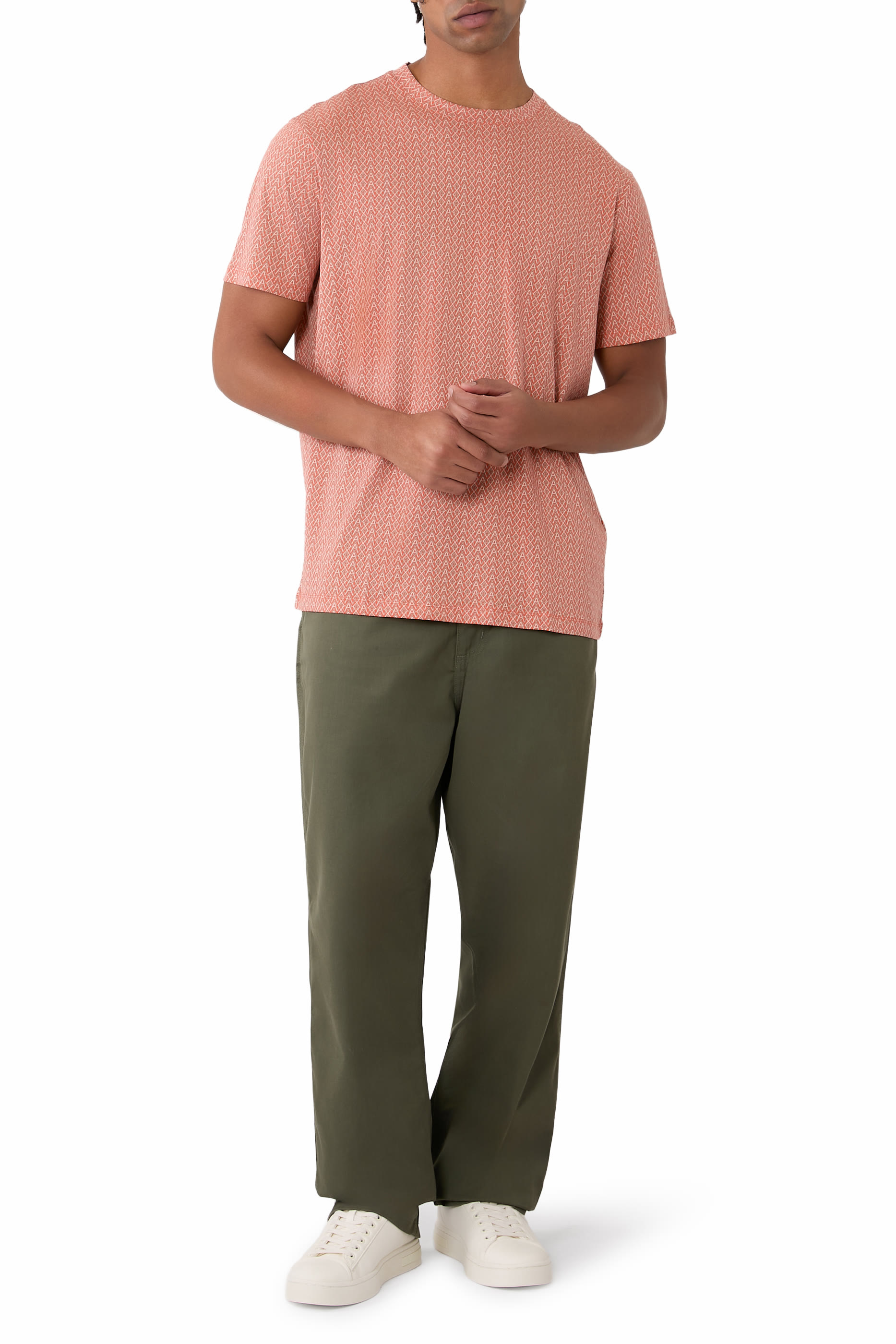 تيشيرت بقصة عادية قطن