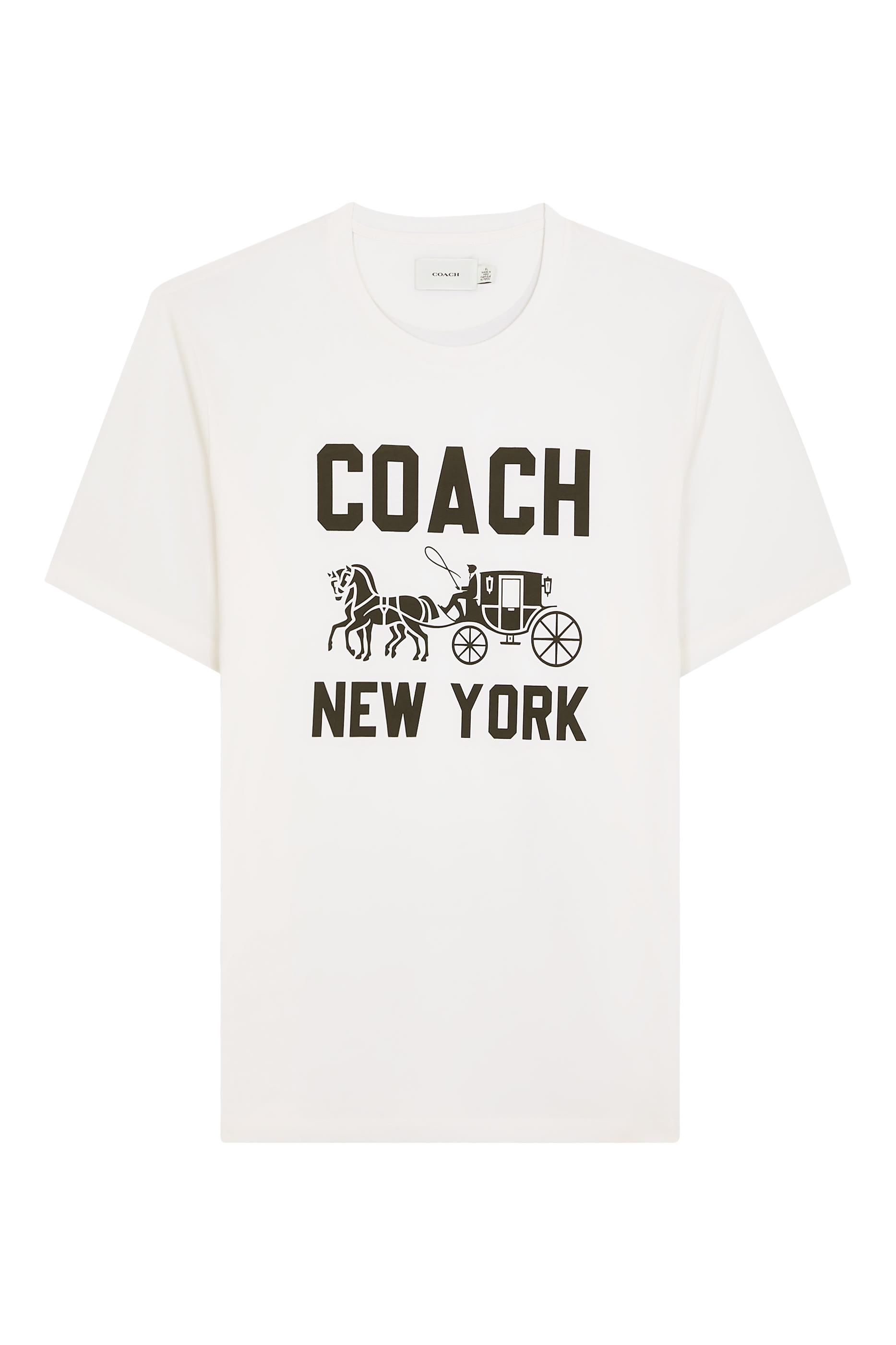 تيشيرت بنقشة عربة وحصان