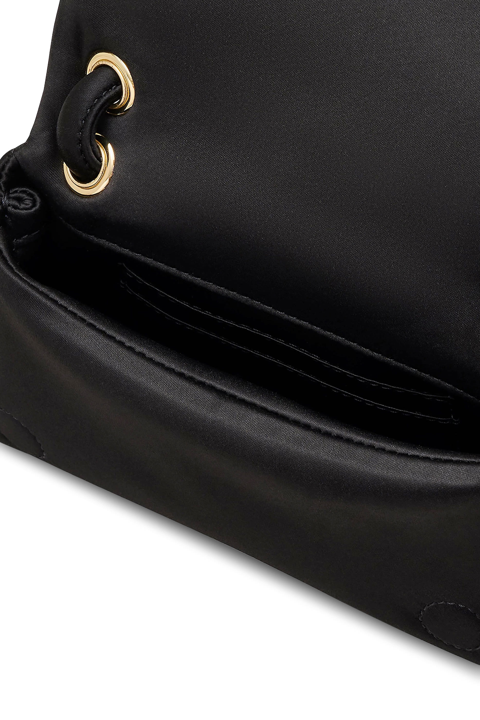 حقيبة صغيرة جدا بسحاب مزدوج ساتان