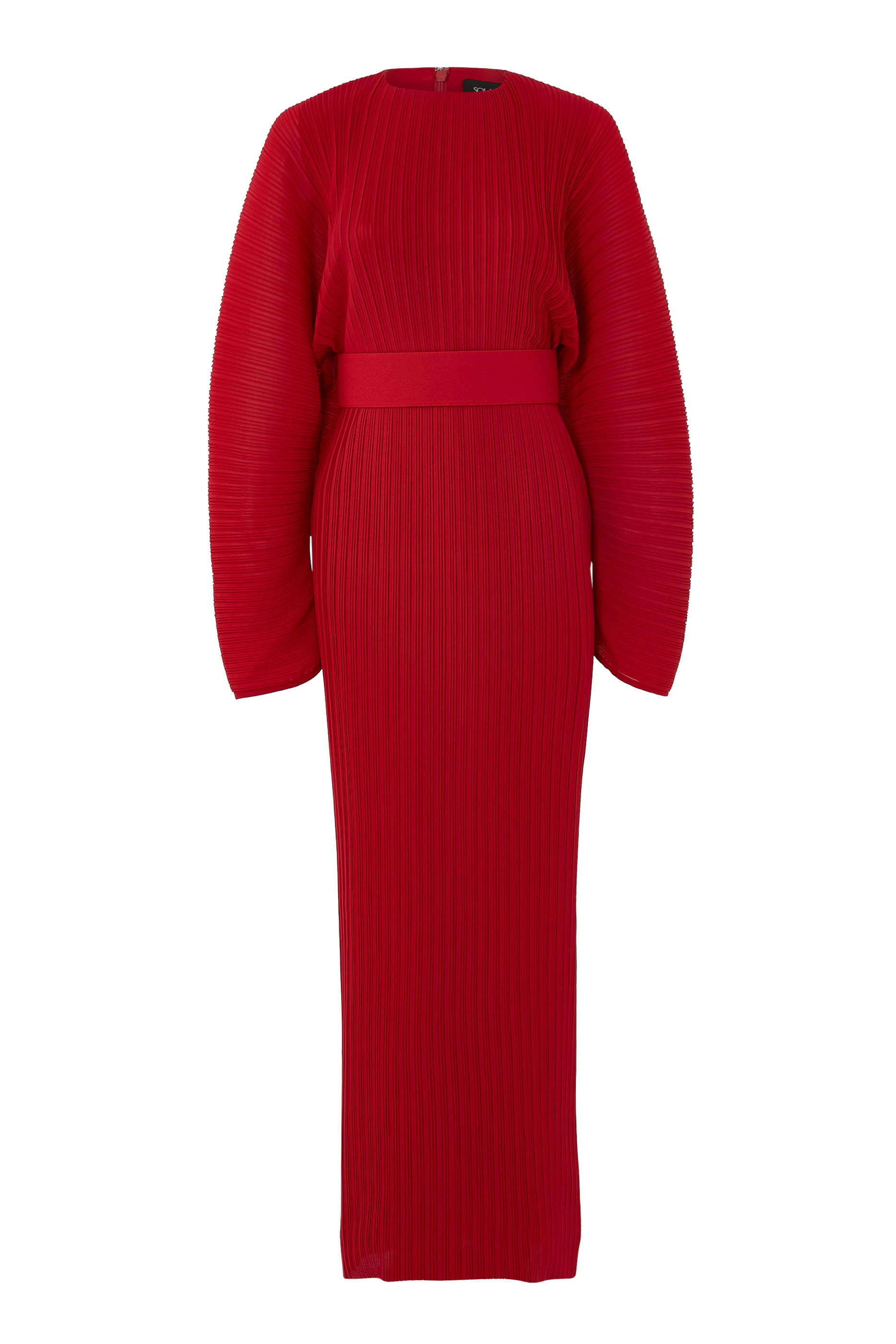 فستان ميرابل طويل بطيات