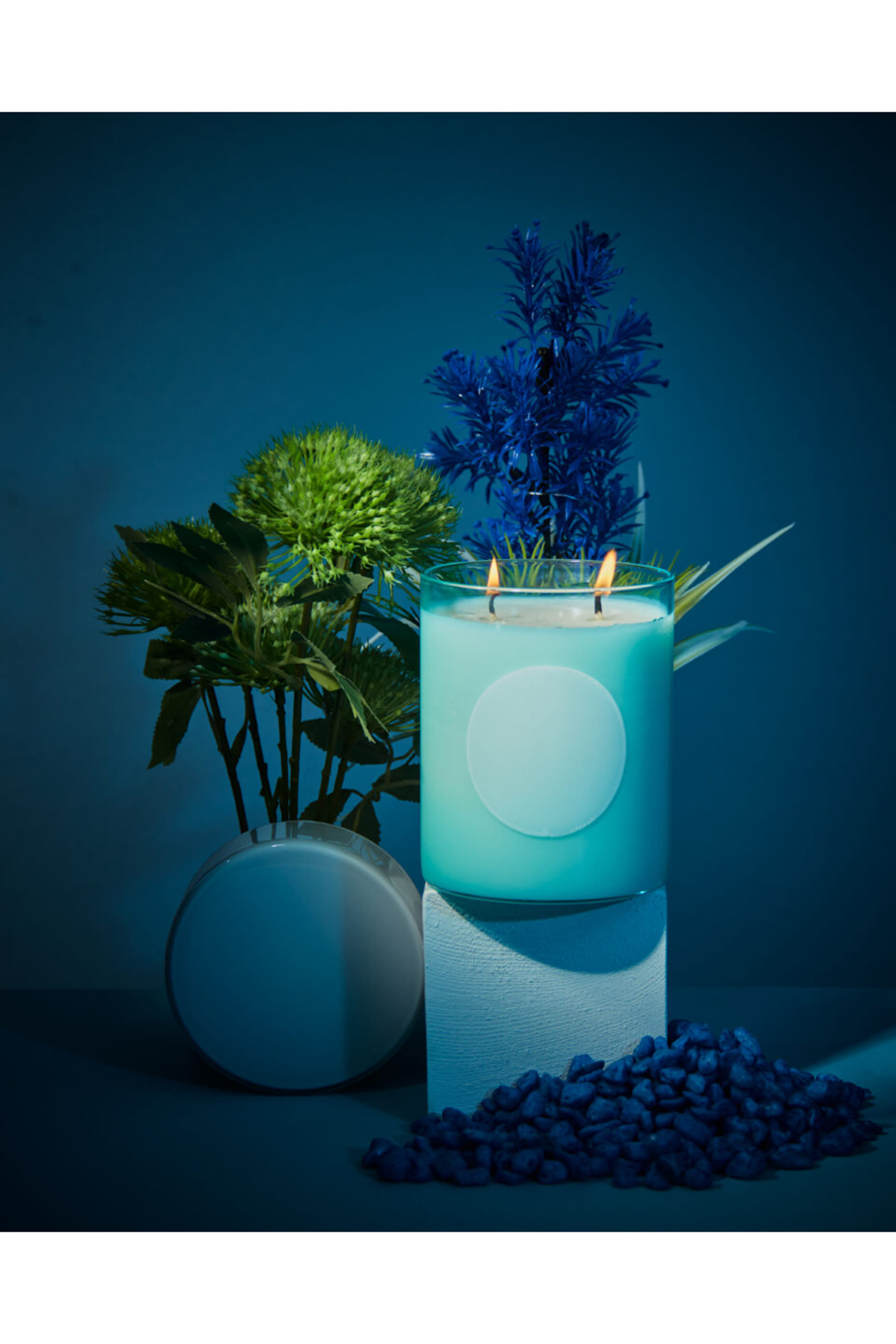 شمعة ديسكو وايت فلورال