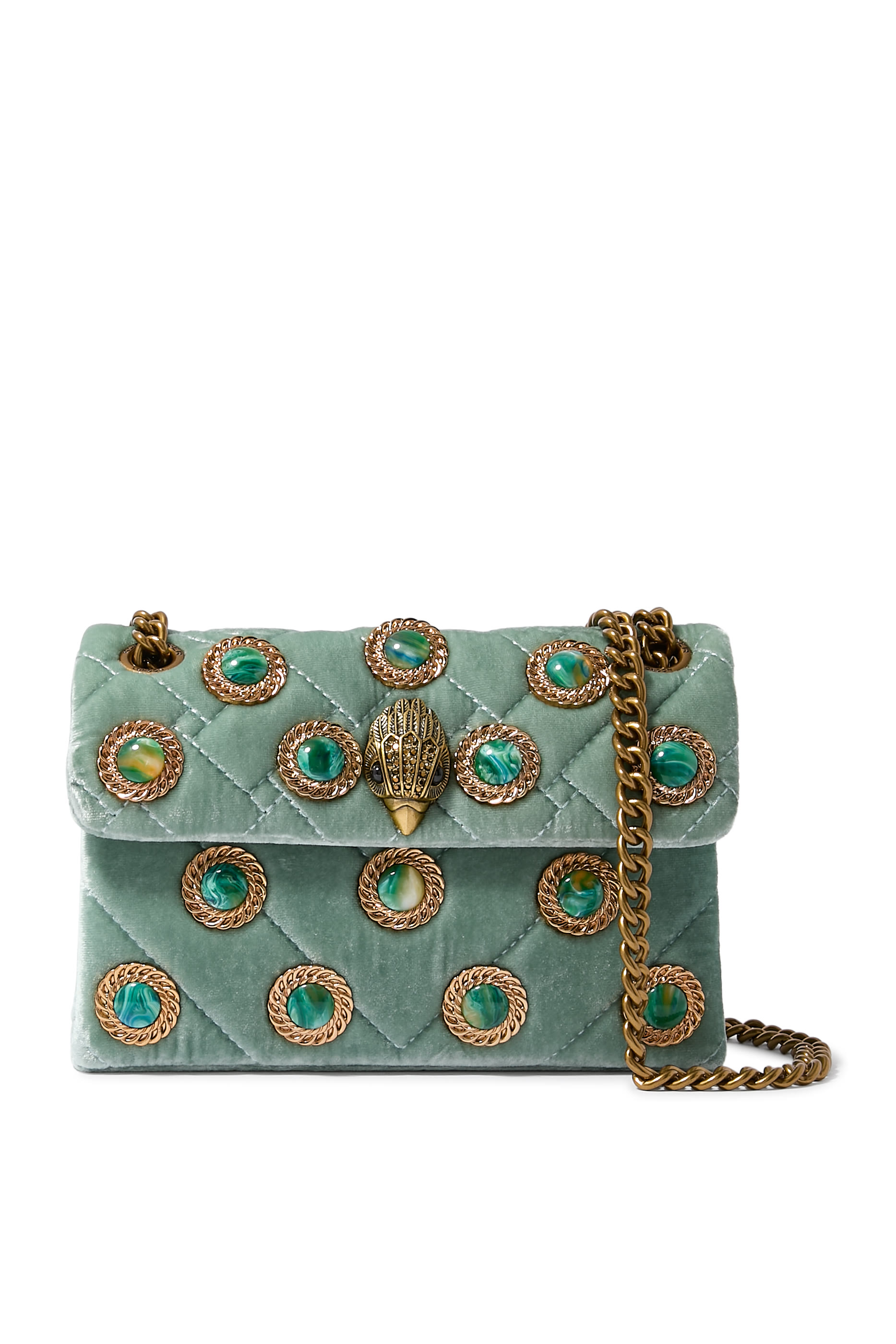 حقيبة كنسنغتون صغيرة قماش مخملي