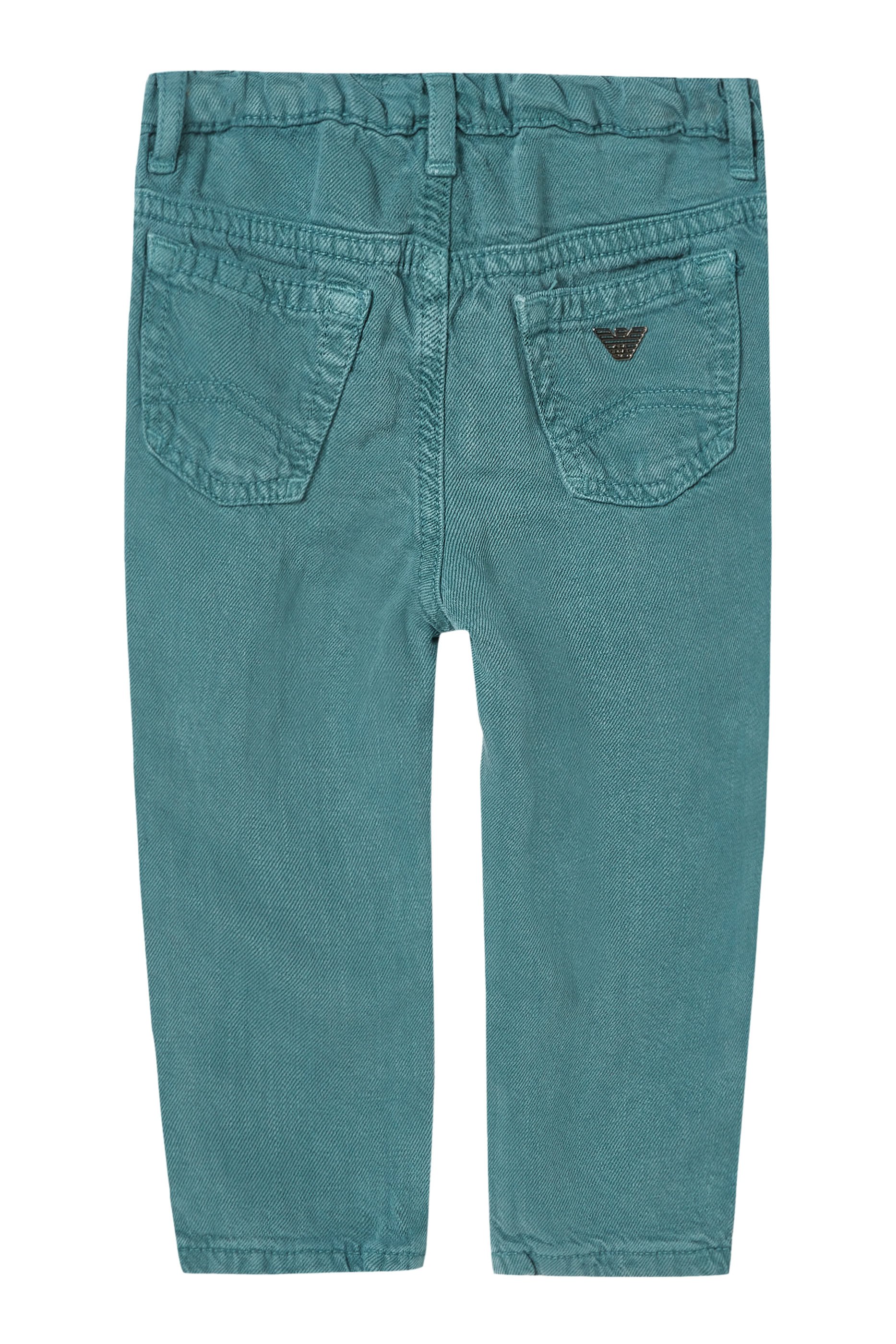 بنطال للأطفال برقعة شعار الماركة