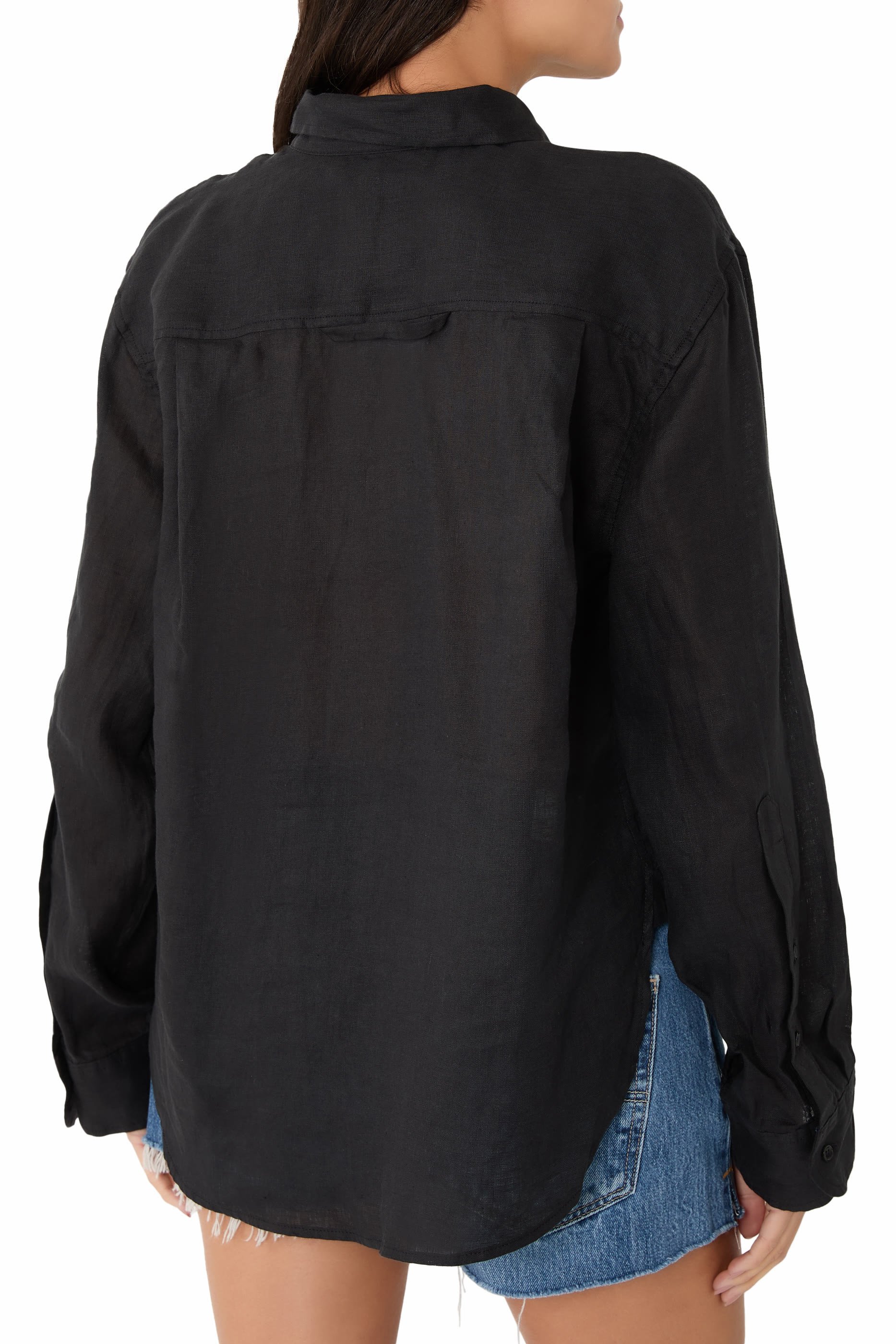 قميص كايلا كتان مجعد